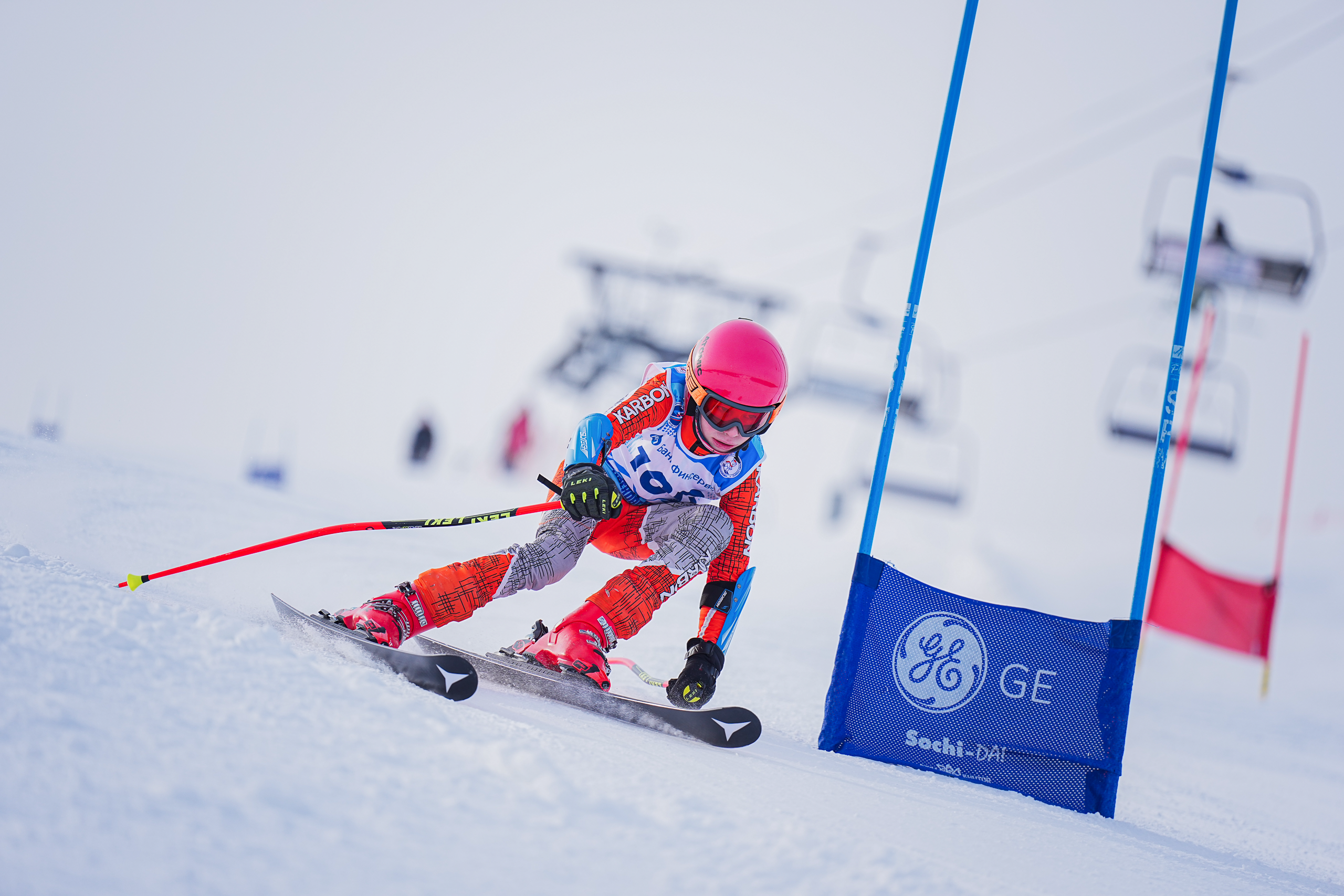 GS (Giant Slalom) - Слалом-гигант. Соревнования по горнолыжному спорту. Московская область, Шуколово