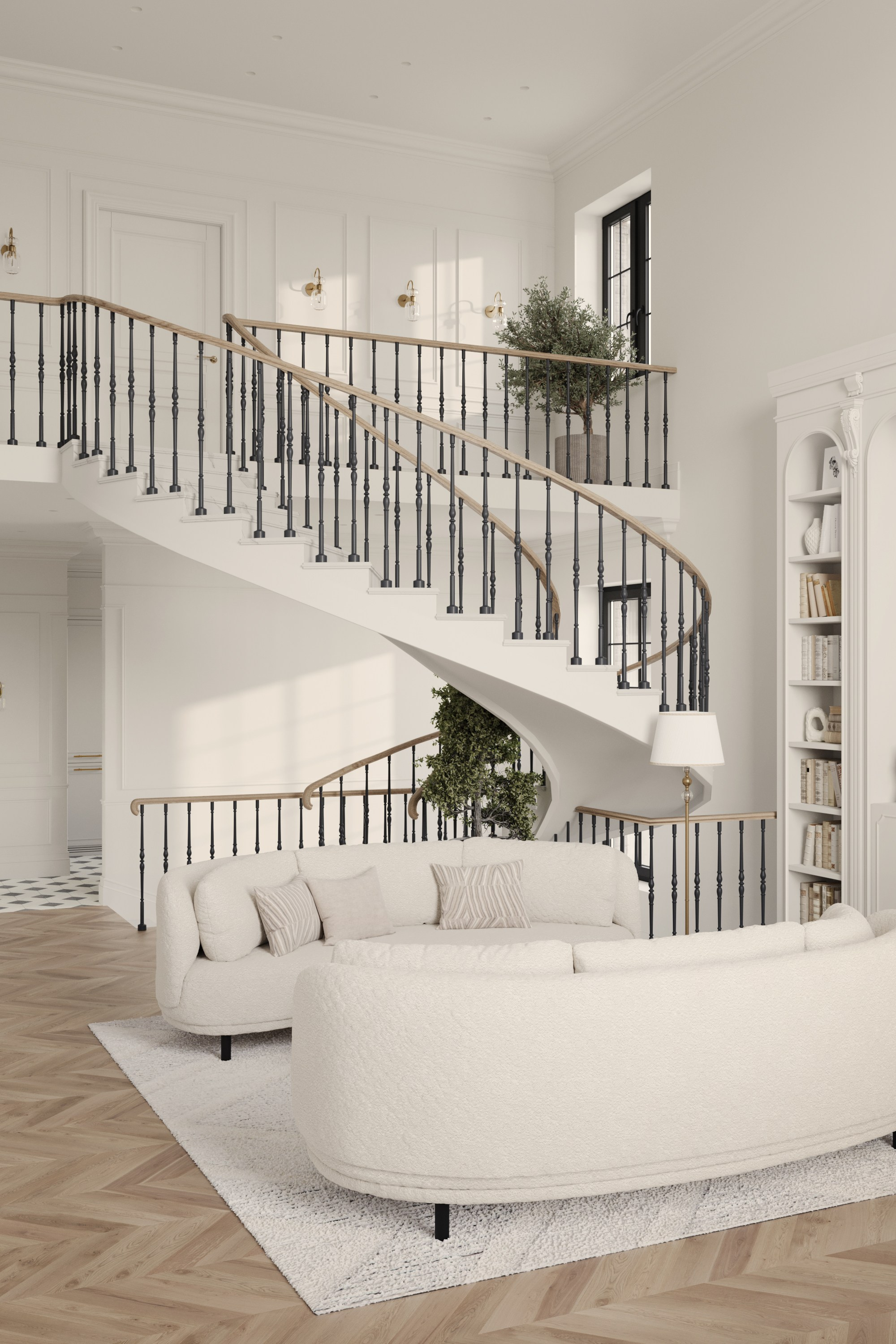 Дом 320 м² для большой семьи в Парижском стиле🤍