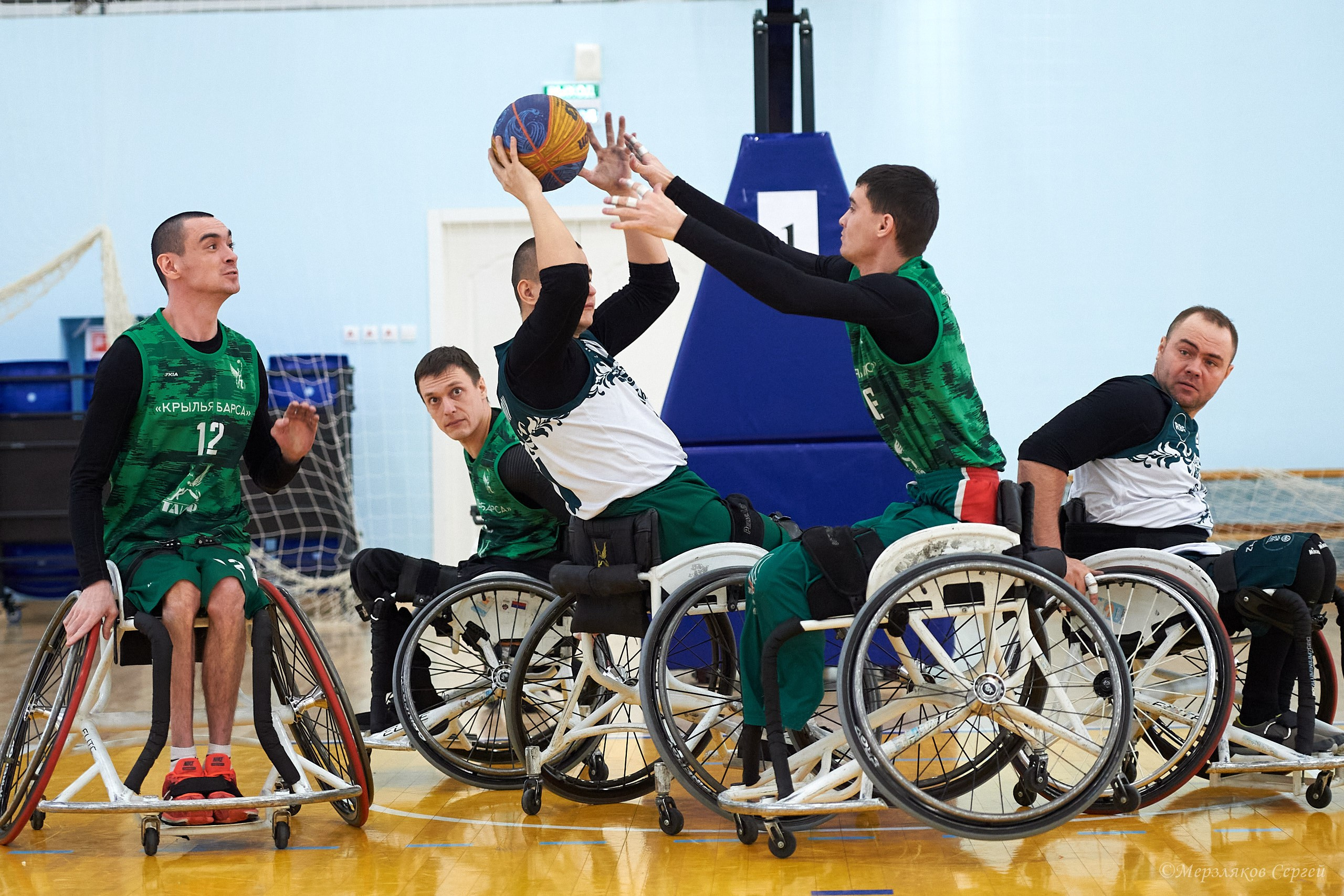 X традиционный Рождественский турнир по баскетболу на колясках. Ижевск. Спортивный репортажный фотограф в Ижевске Сергей Мерзляков
