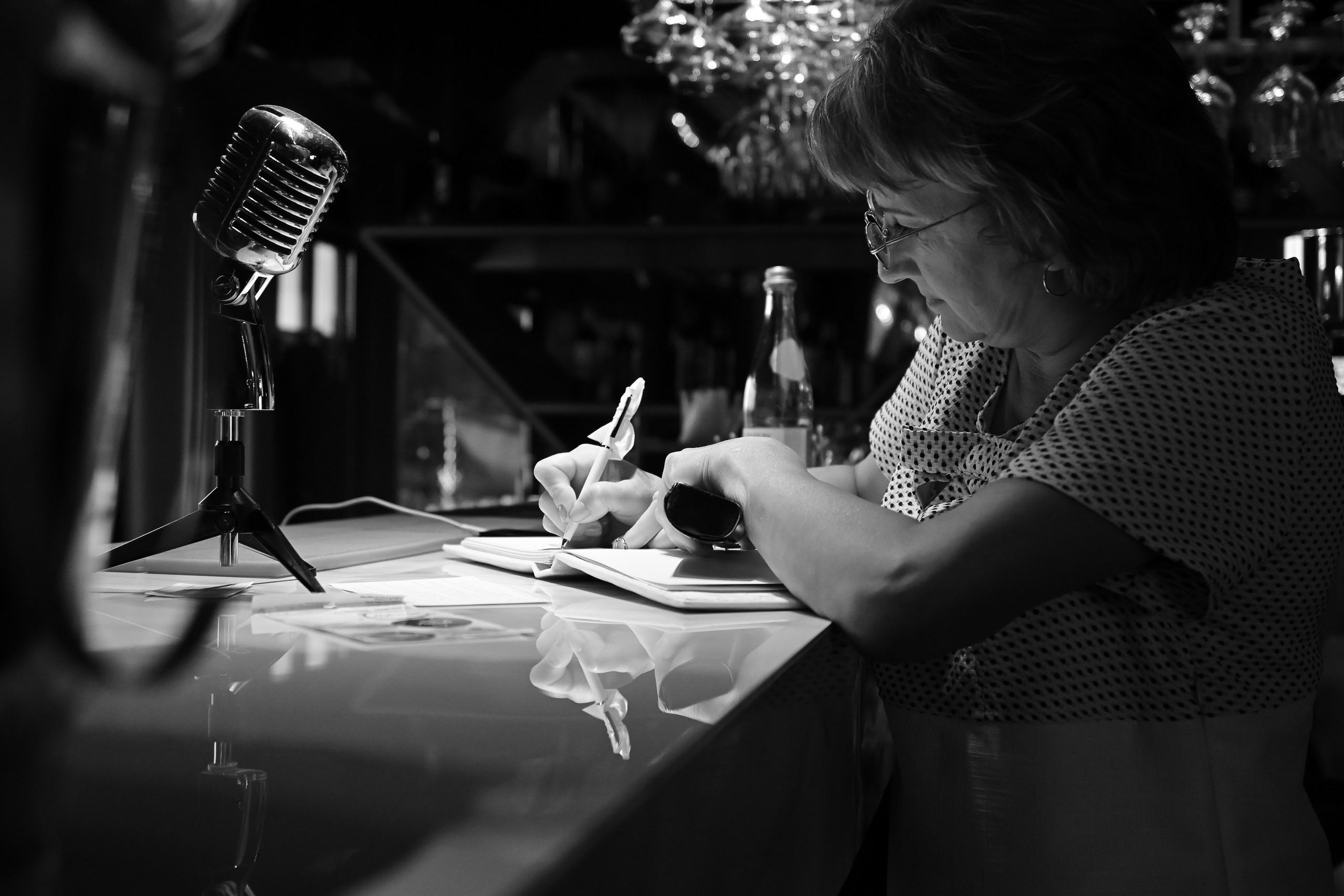 Black and white film. <3