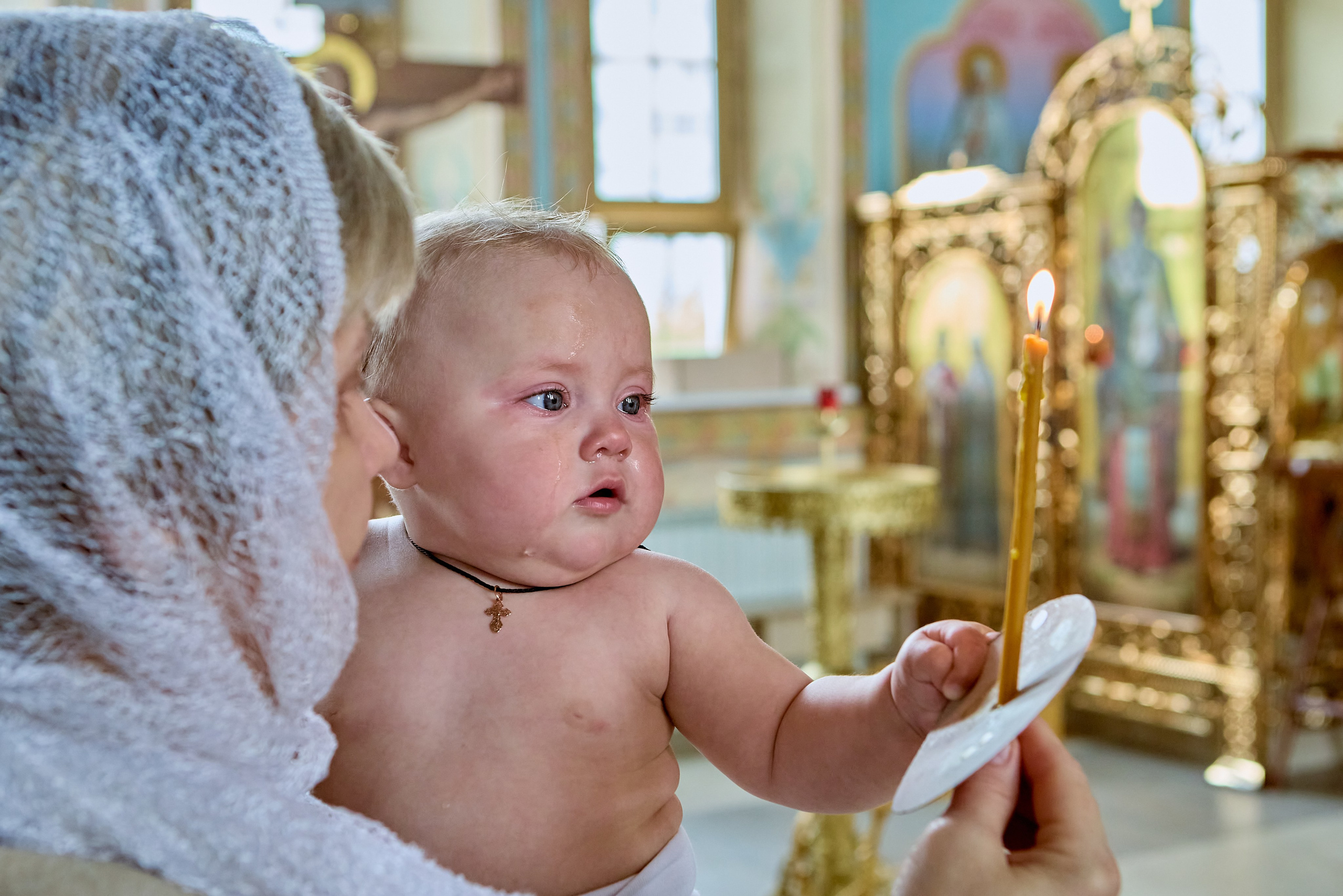 Крещение в Дзержинске в храме Преподобного Серафима Саровского