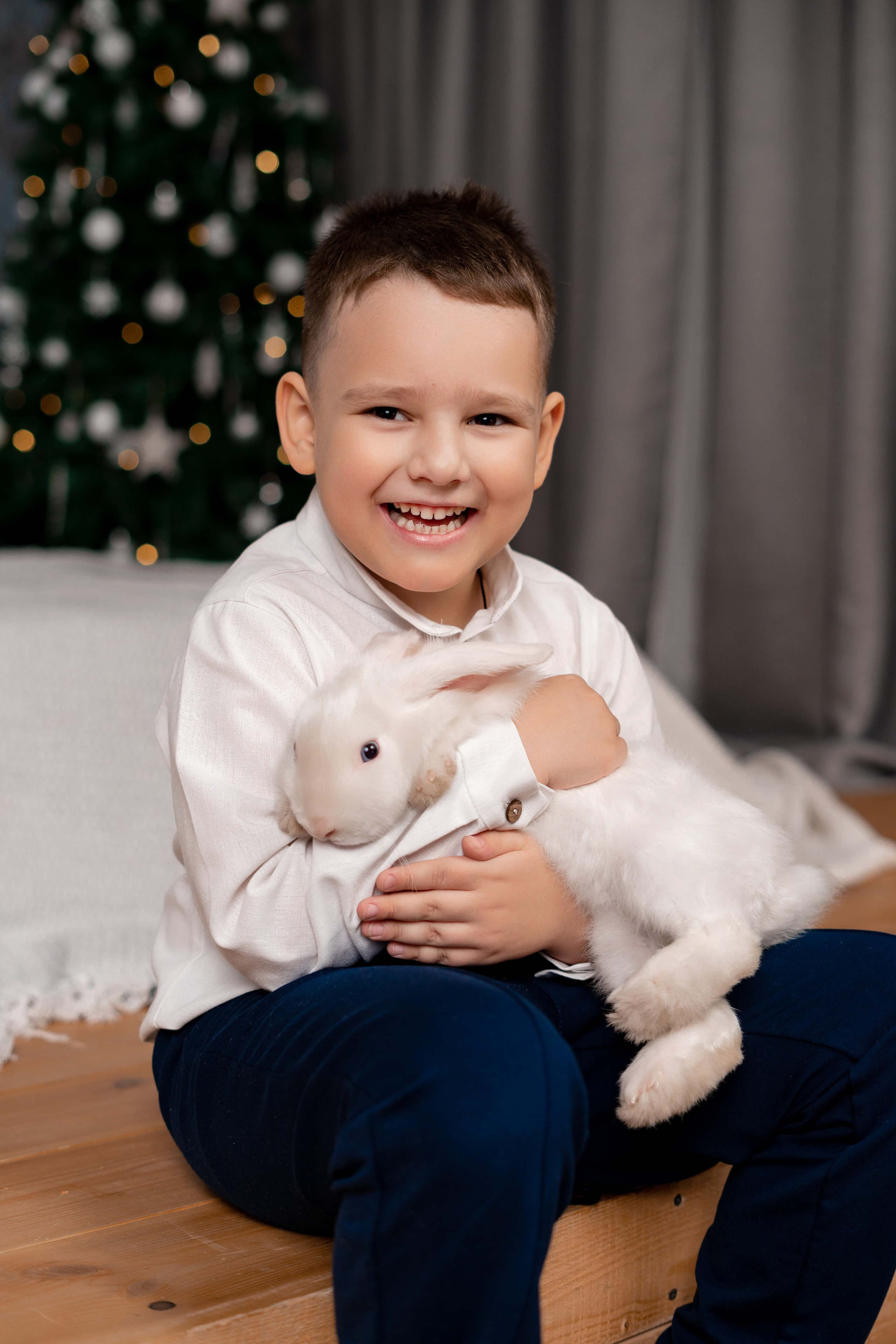 Новогодняя фотостудия. Семейный фотограф СПб Анастасия Василь. Фотосессия на годик