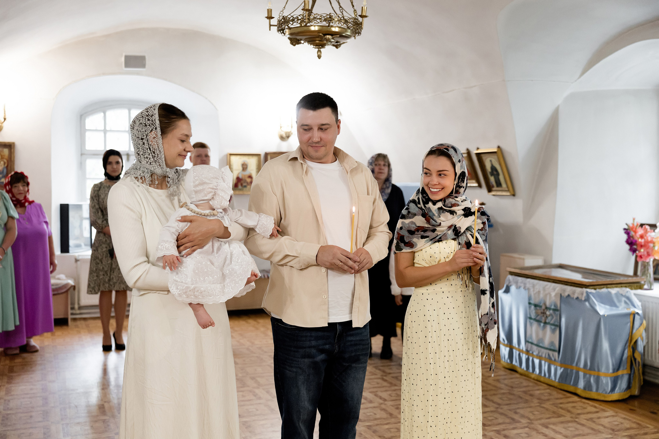 Крещение Полины в Церкви Илии Пророка. Свадебный фотограф в Пскове и Санкт-Петербурге | Анна Голикова
