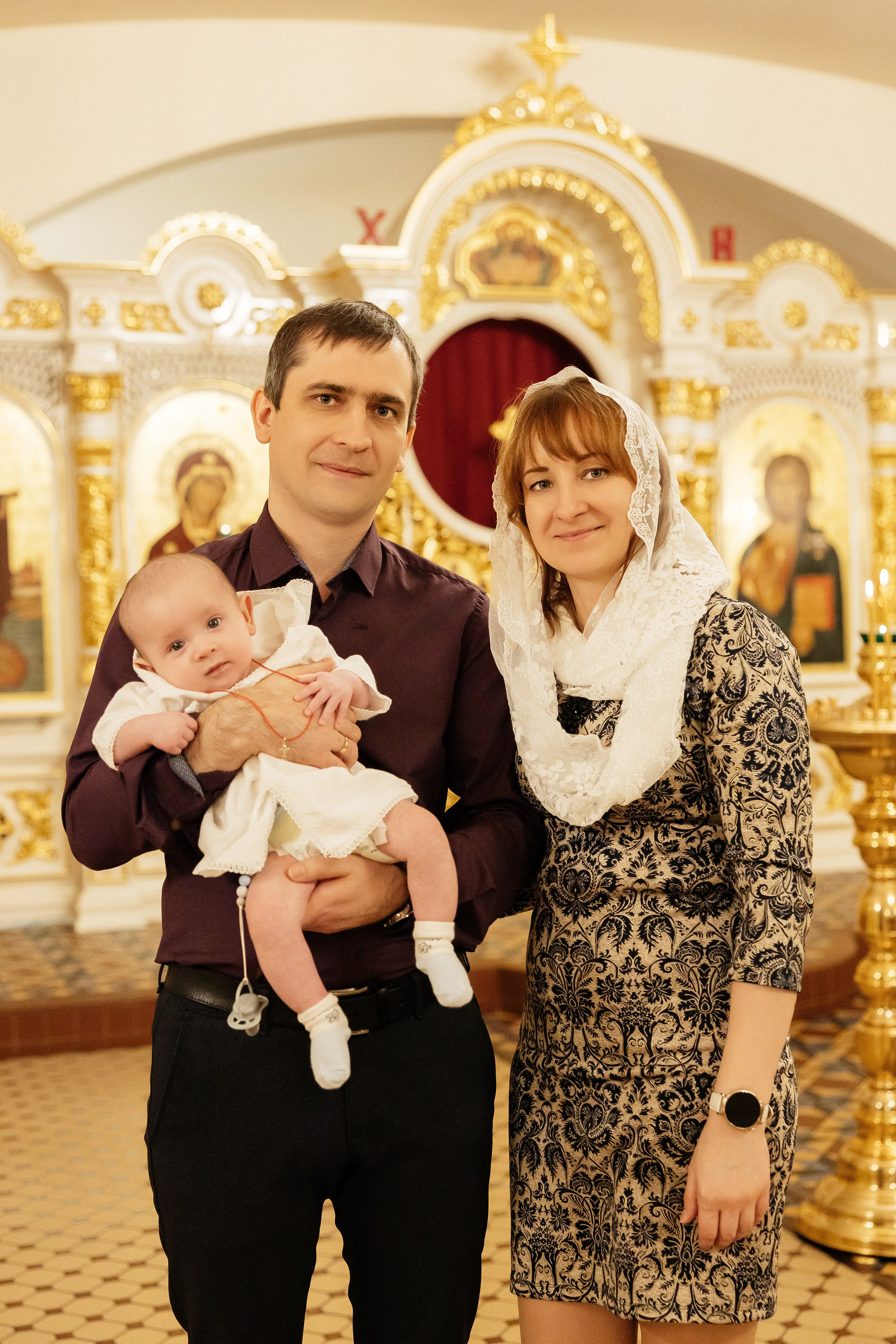 Таинство Крещения Александры и Алисы. Храм Покрова Пресвятой Богородицы. Семейный фотограф в Рязани и Рязанской области