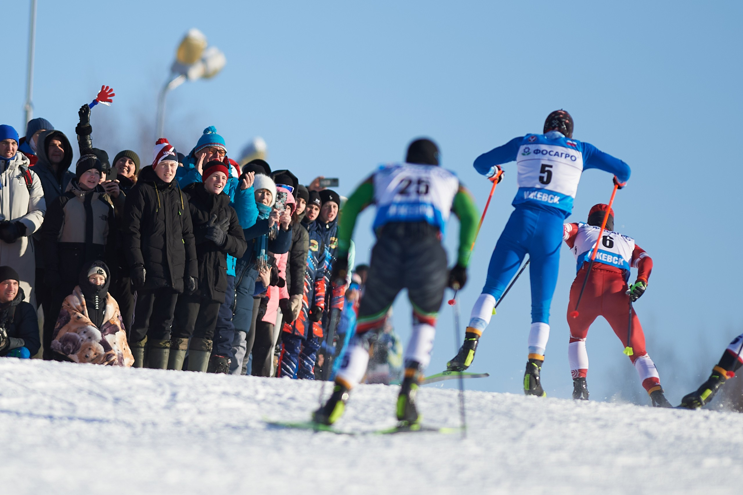 VI этап ФосАгро Кубка России по лыжным гонкам. Спринт. Ижевск 25.01.2025. Спортивный репортажный фотограф в Ижевске Сергей Мерзляков