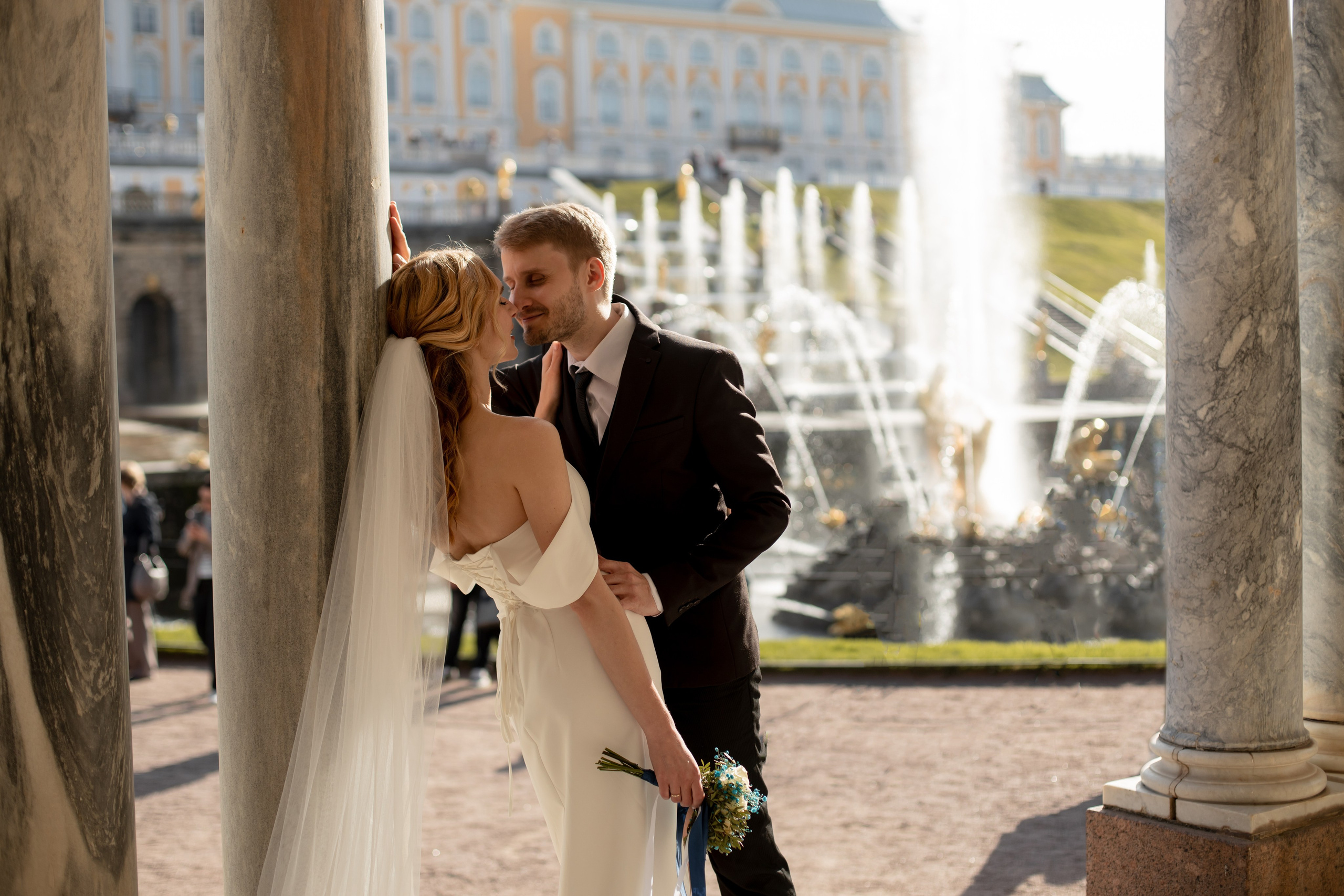 Петергоф / ЗАГС + прогулка. Свадебный и семейный фотограф в Москве Диана Левченко