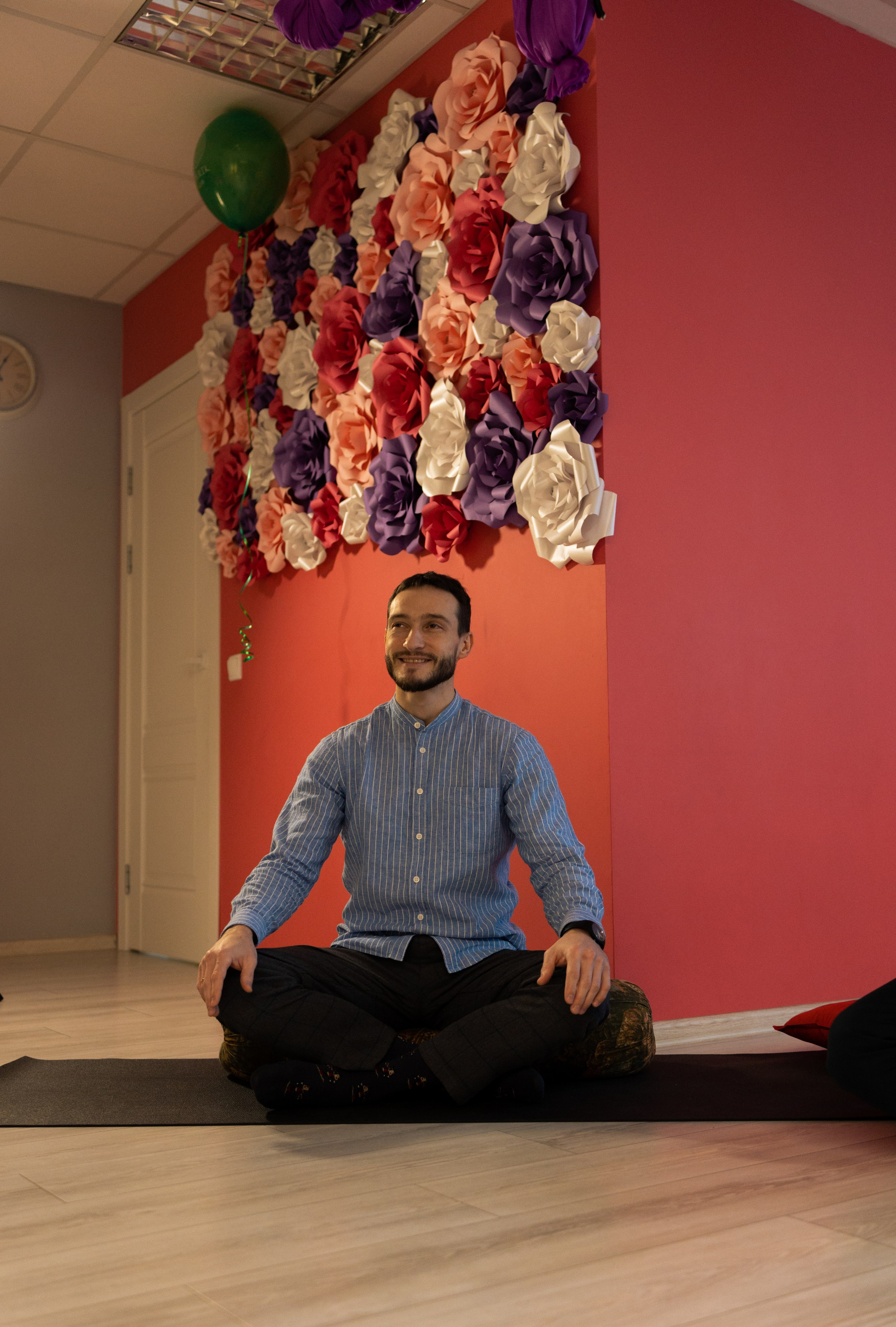 Мастер-класс в йога студии. Портретный фотограф в Санкт-Петербурге