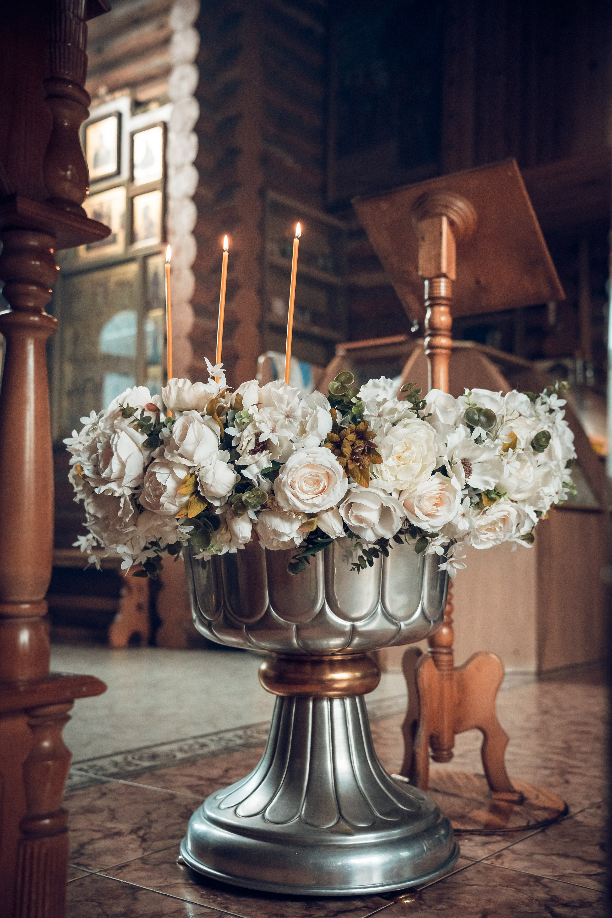 Украшение купели. Фотограф на Крещение Тула и Венчание в Туле, детский и семейный фотограф