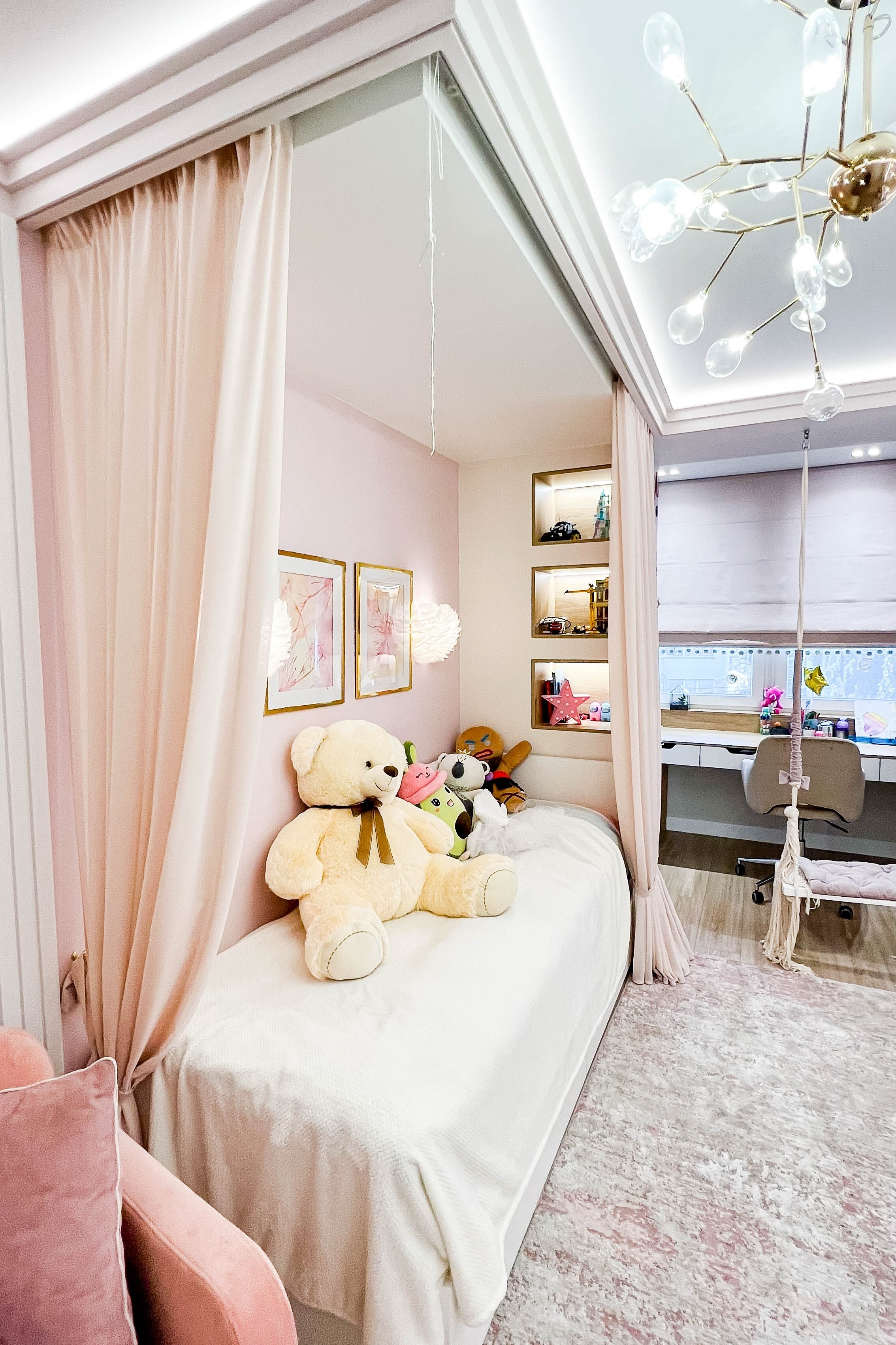 The apartment is in a modern style. Fotograf Dmitrii Donets