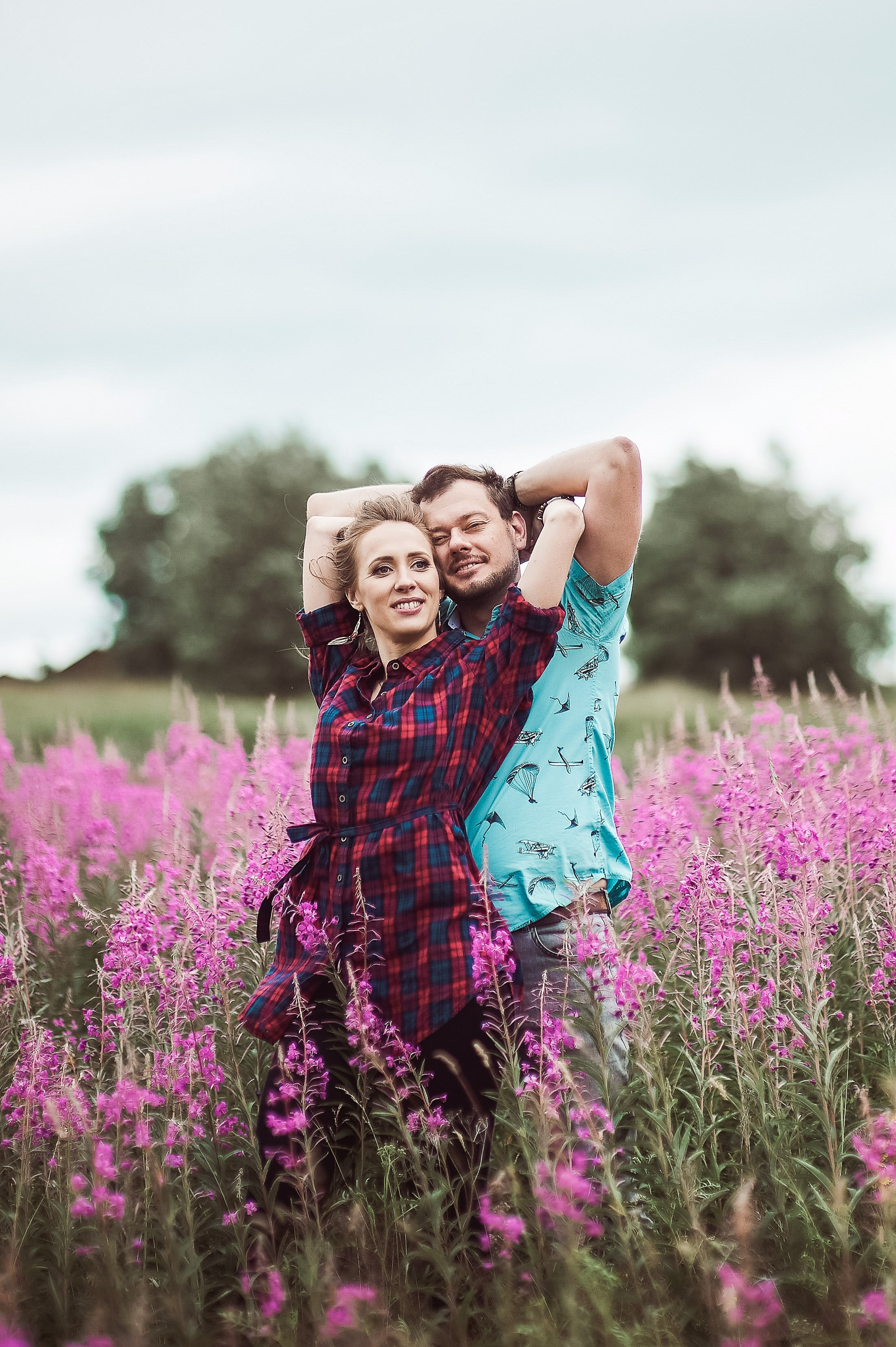 Александра и Вячеслав (фотосессия Love story на природе). Портретный, семейный и свадебный фотограф в Санкт-Петербурге и в Пушкине Ширяев Денис