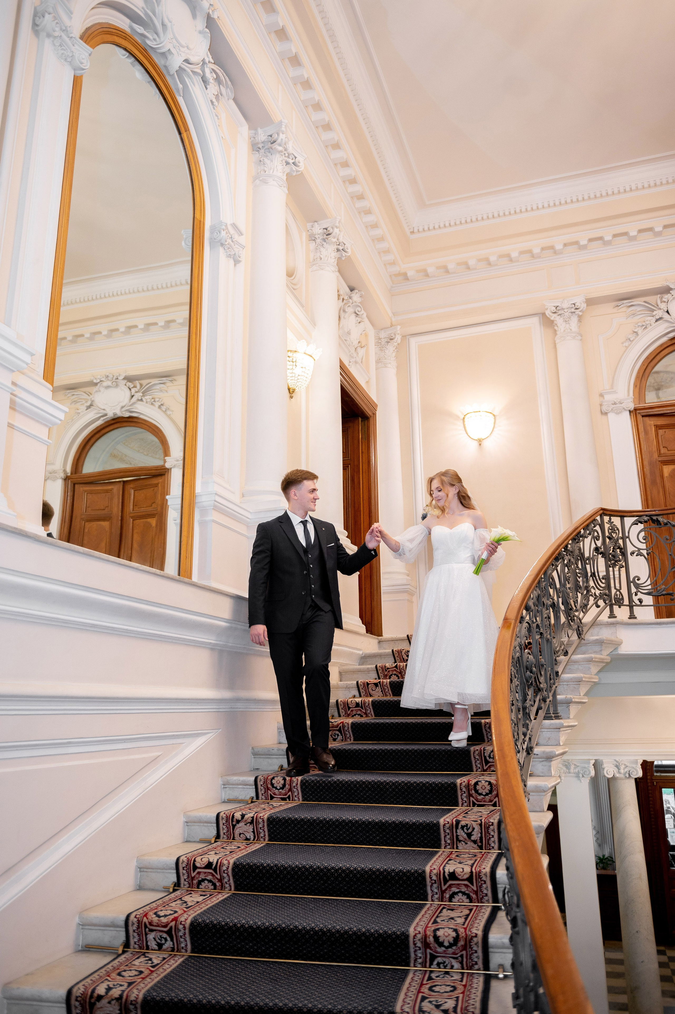 Анастасия и Михаил (Второй Дворец Бракосочетания на Фурштатской улице 52, фотосессия в Таврическом парке). Портретный, семейный и свадебный фотограф в Санкт-Петербурге и в Пушкине Ширяев Денис