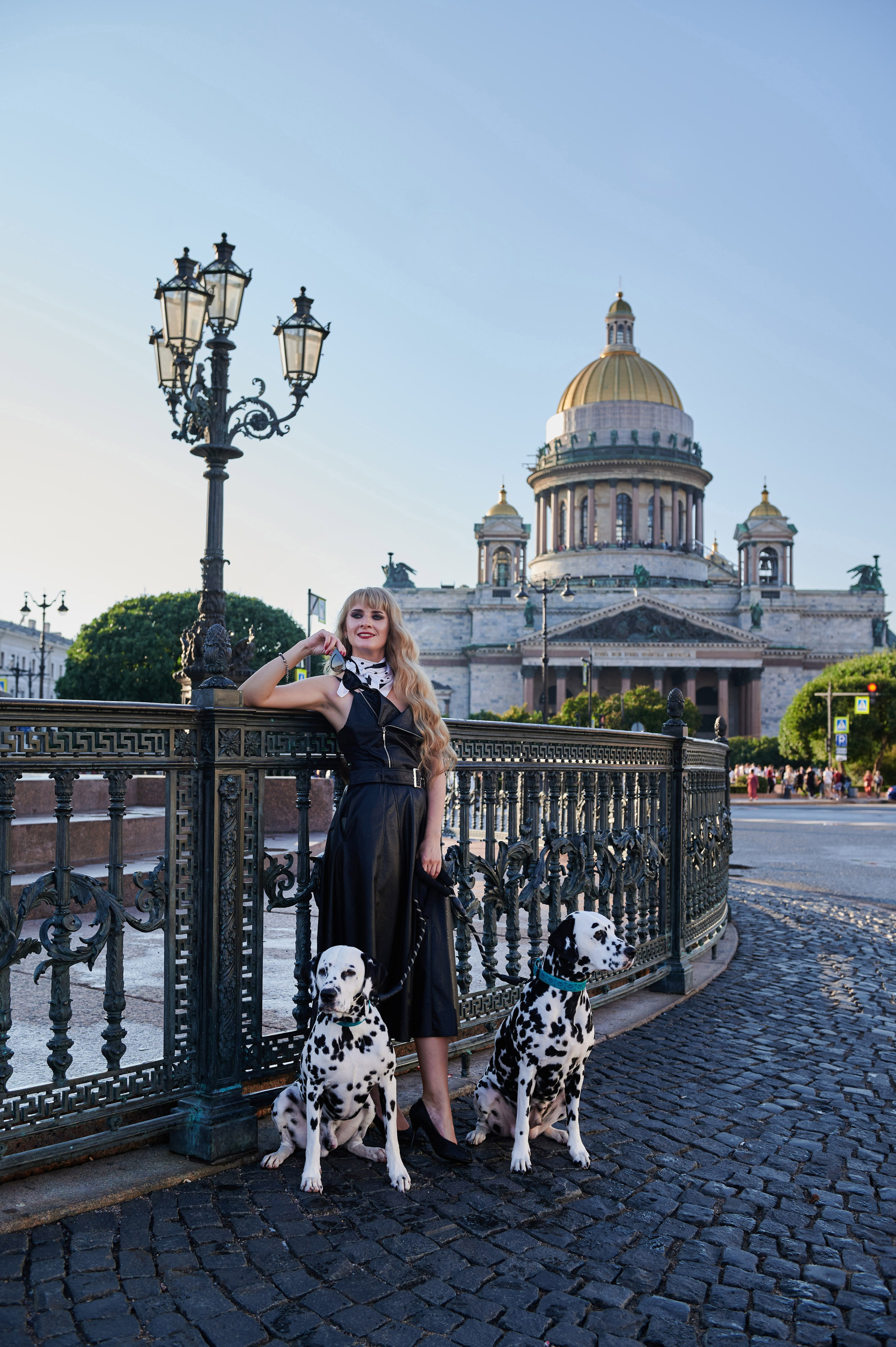Прогулка Дарьяны по Питеру с долматинцами. Портретный, семейный и свадебный фотограф в Санкт-Петербурге и в Пушкине Ширяев Денис