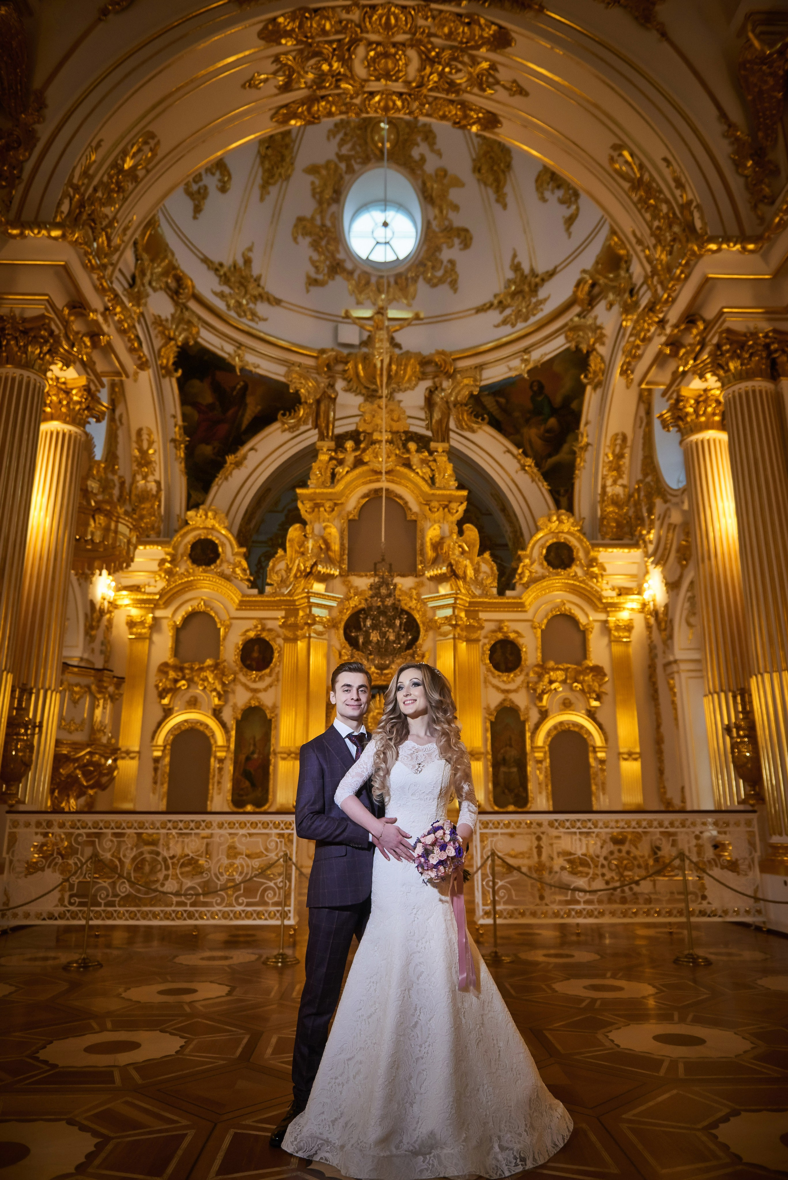 Илона и Андрей (фотосессия в ночном Эрмитаже). Портретный, семейный и свадебный фотограф в Санкт-Петербурге и в Пушкине Ширяев Денис
