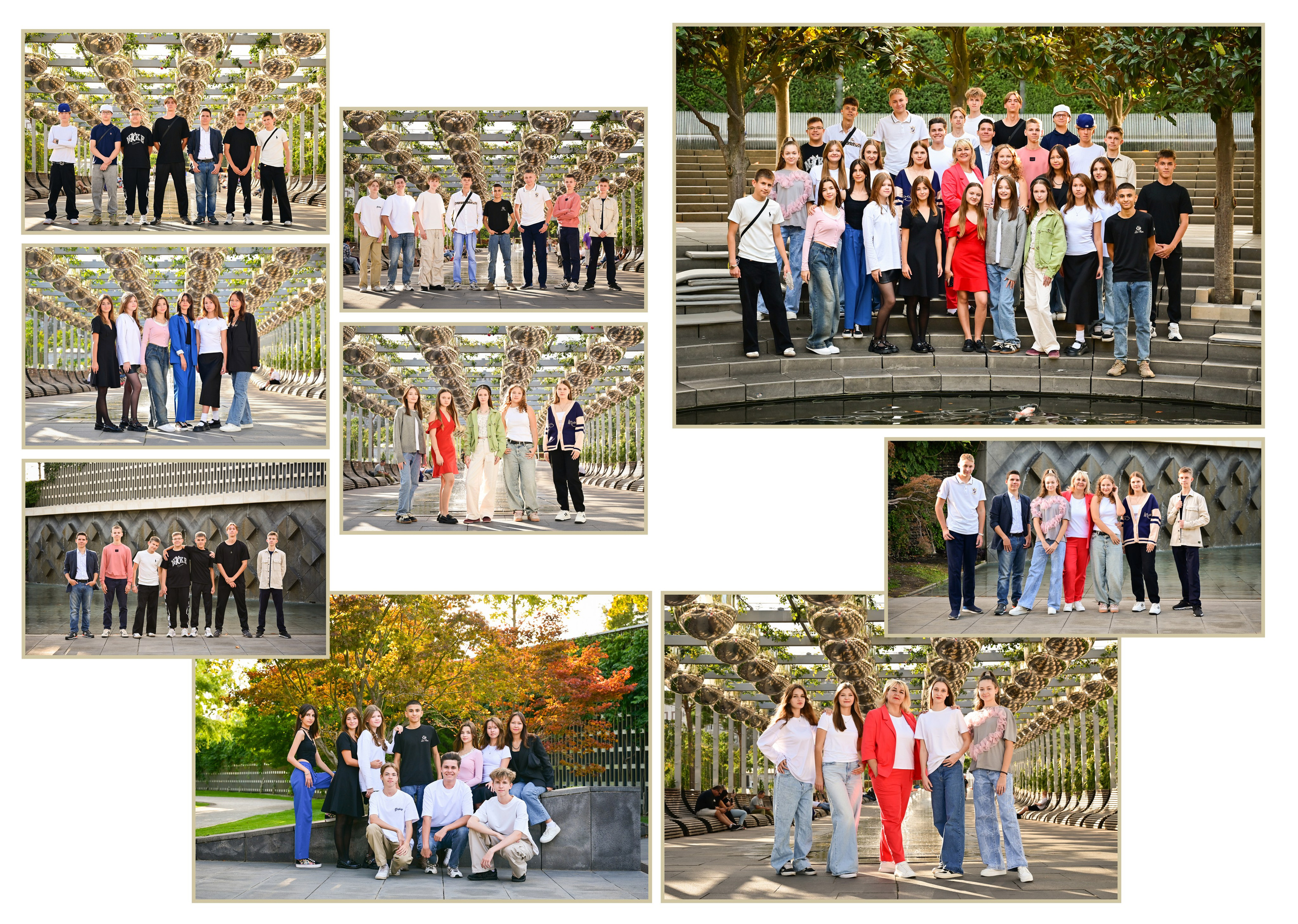 Школьный альбом средний с тремя разворотами