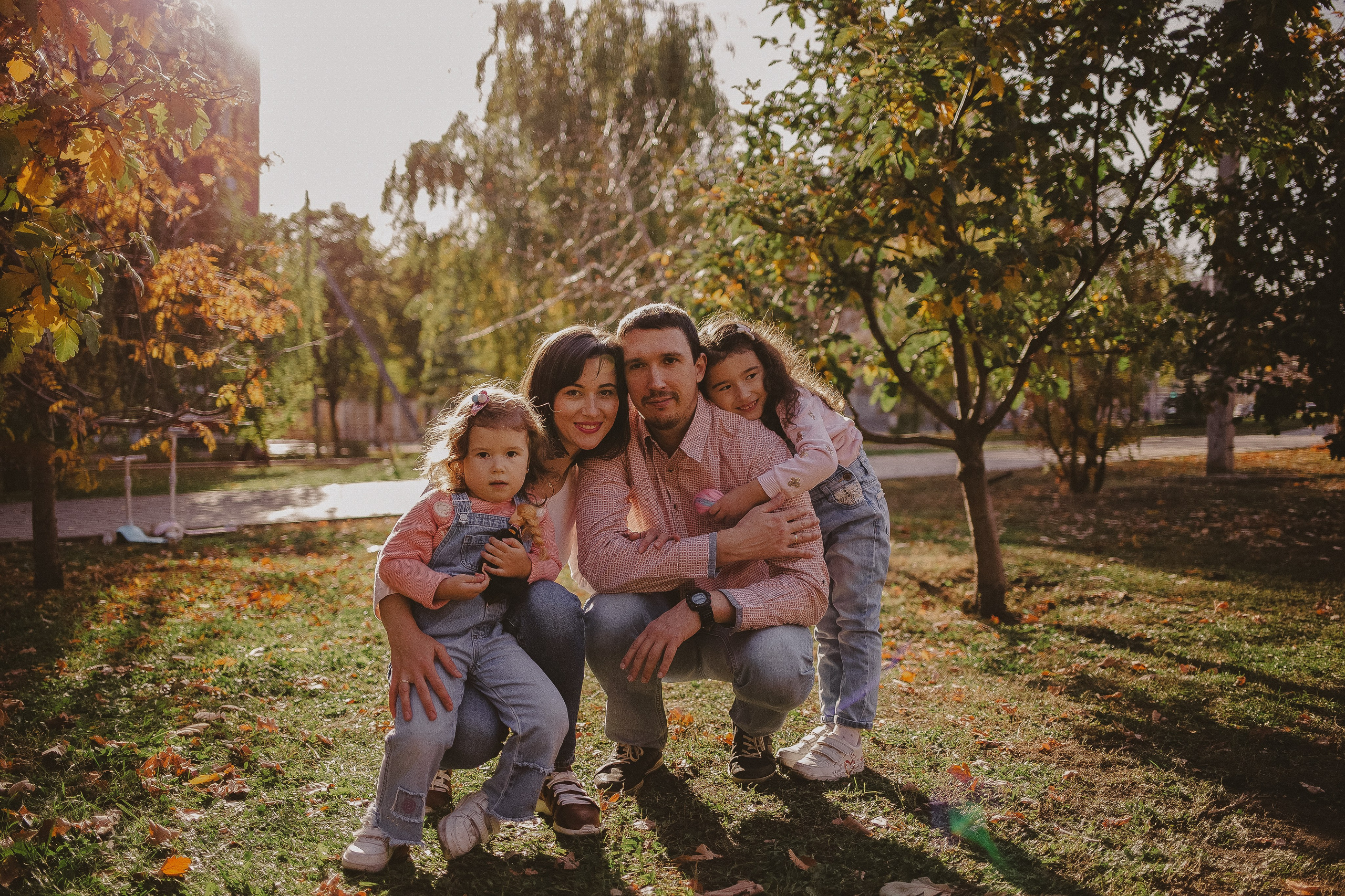 Зарина, Олег и дочки. Семейный фотограф в Самаре