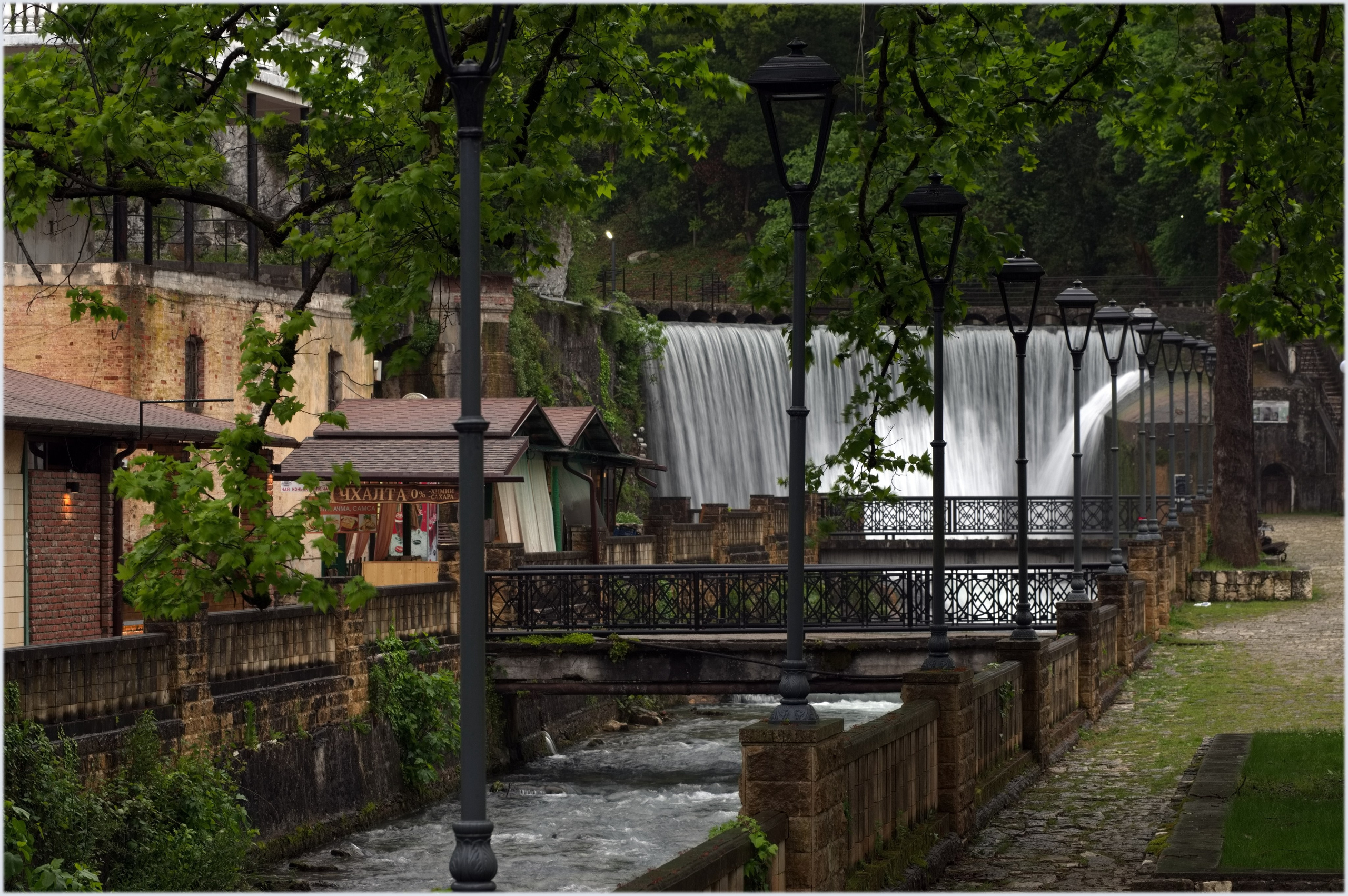 абхазия.новый афон.водопад.