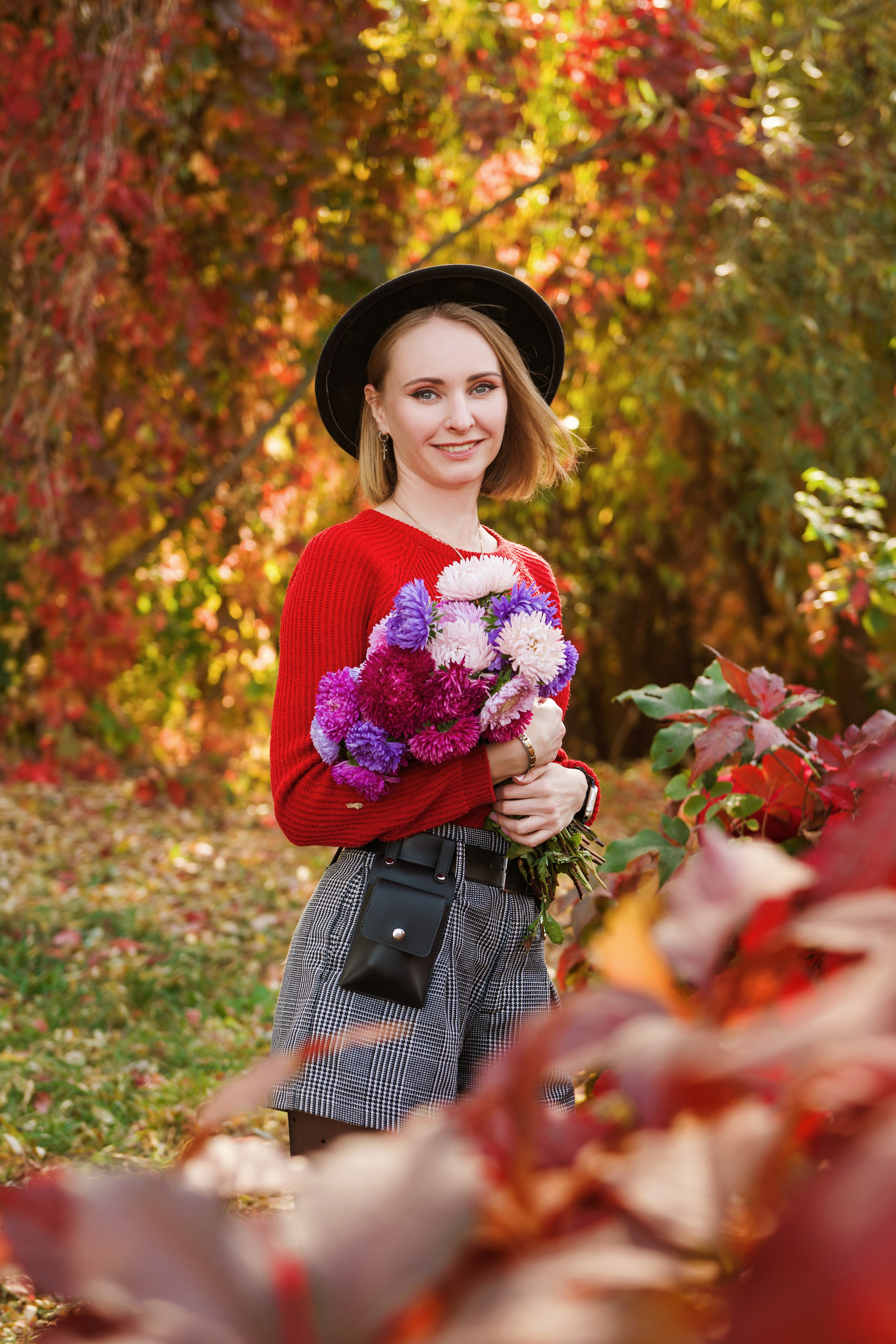 Прогулка с лисой. Фотограф Кристина Гришина Рязань