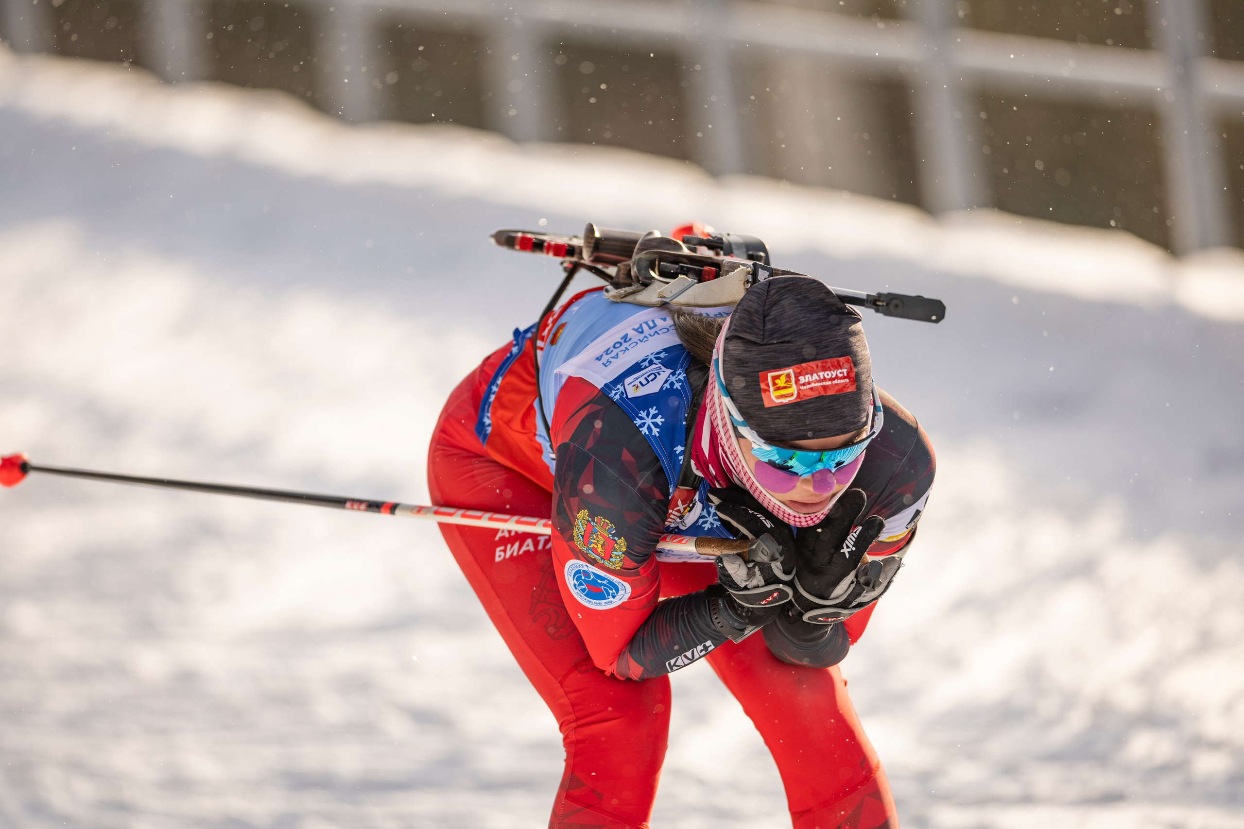 Всероссийская спартакиада. Гонка преследования женщины. Спортивный репортажный фотограф Казань Нафис Сиразетдинов