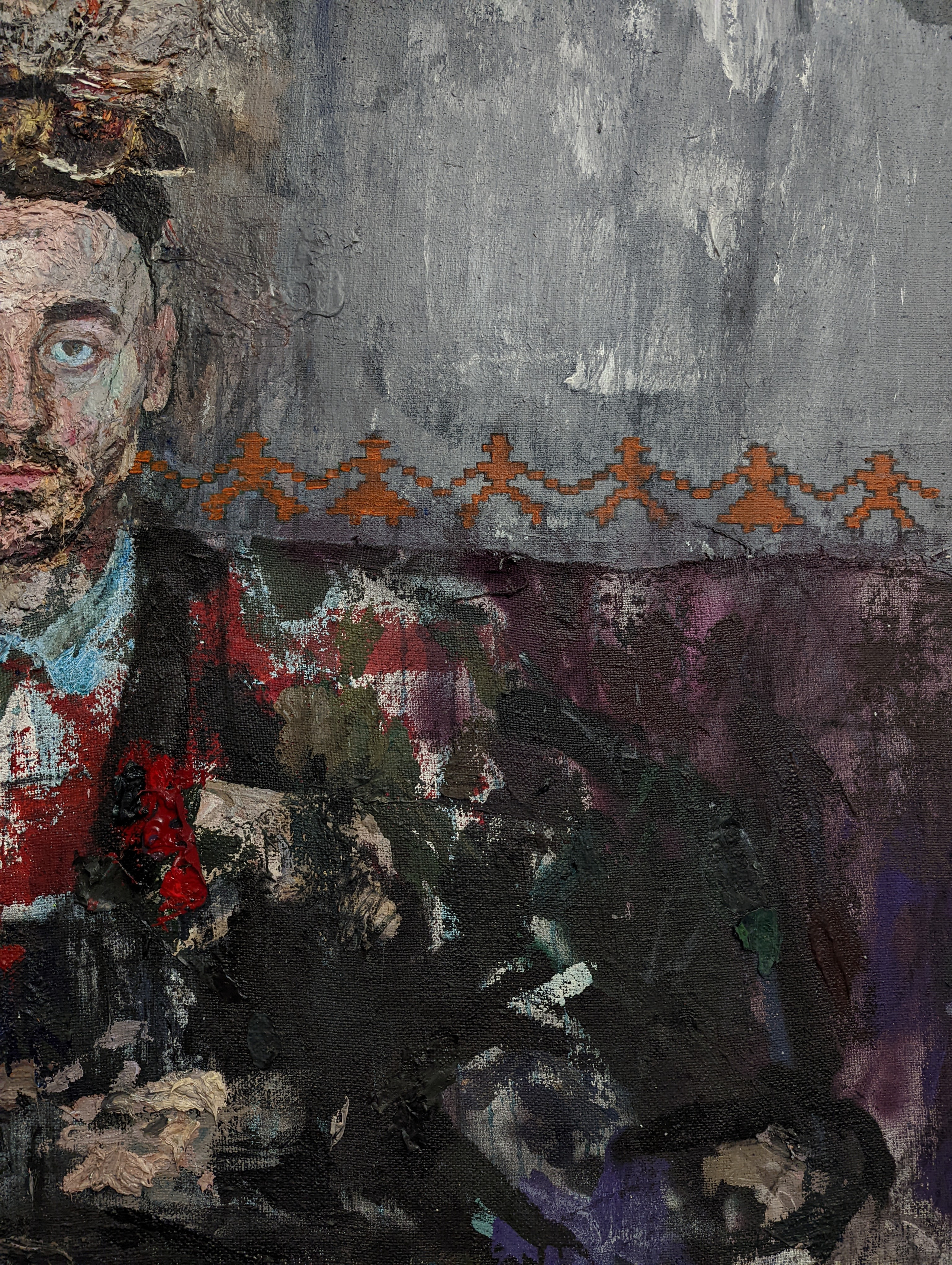 Мужчина с бабочкой на голове. Рузанна Тетерина