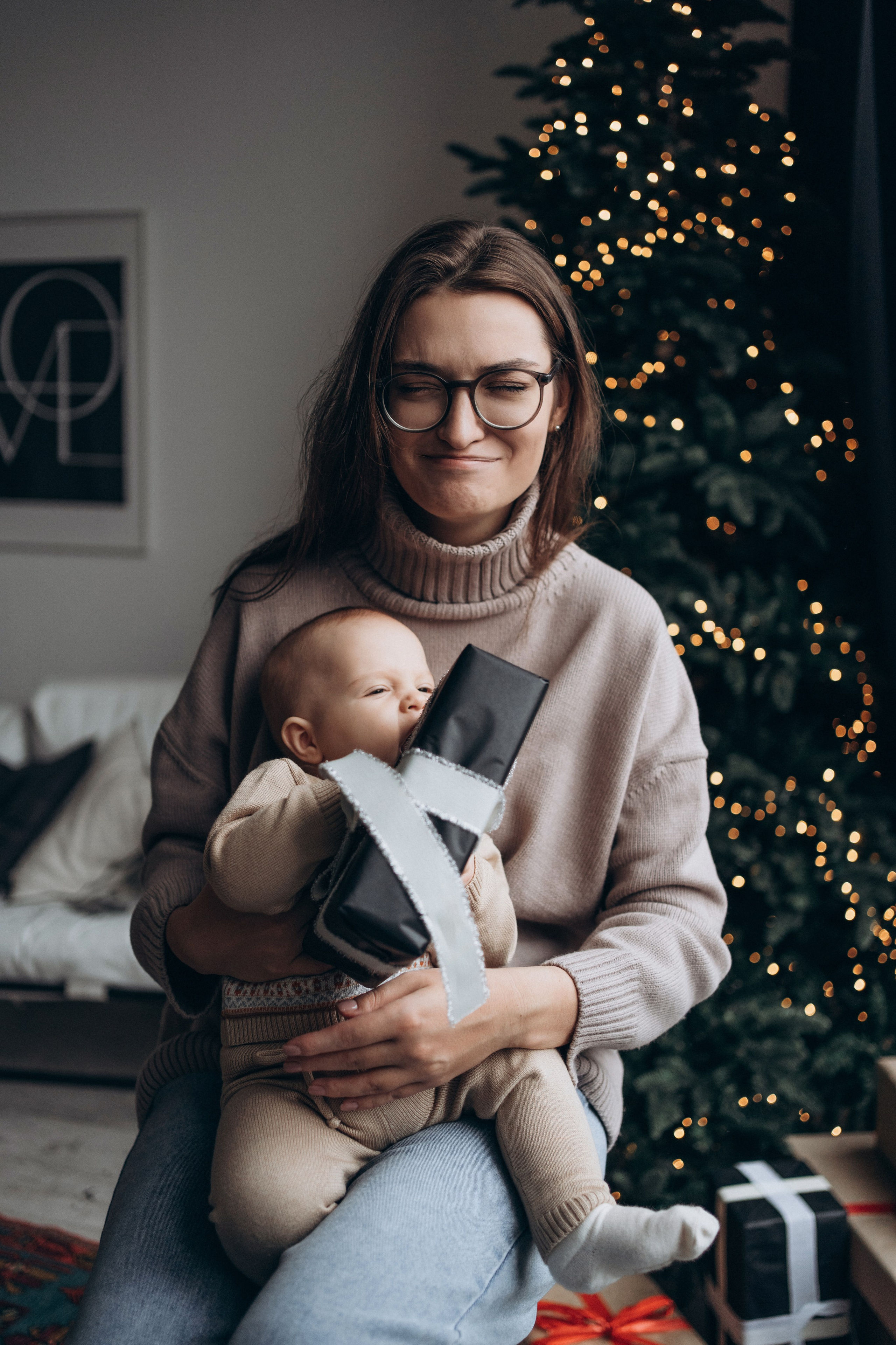 Рождественская история. Фотограф новорожденных и малышей до года в Москве Анастасия Соколова