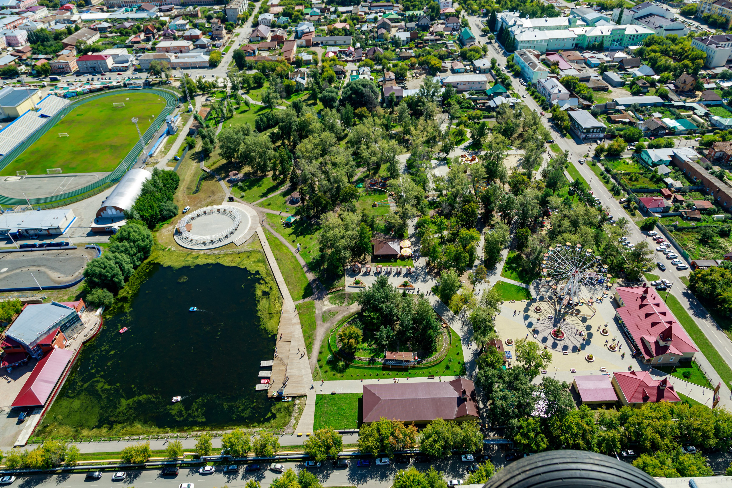 Город с высоты птичьего полёта. Фотограф Андрей Гузеев