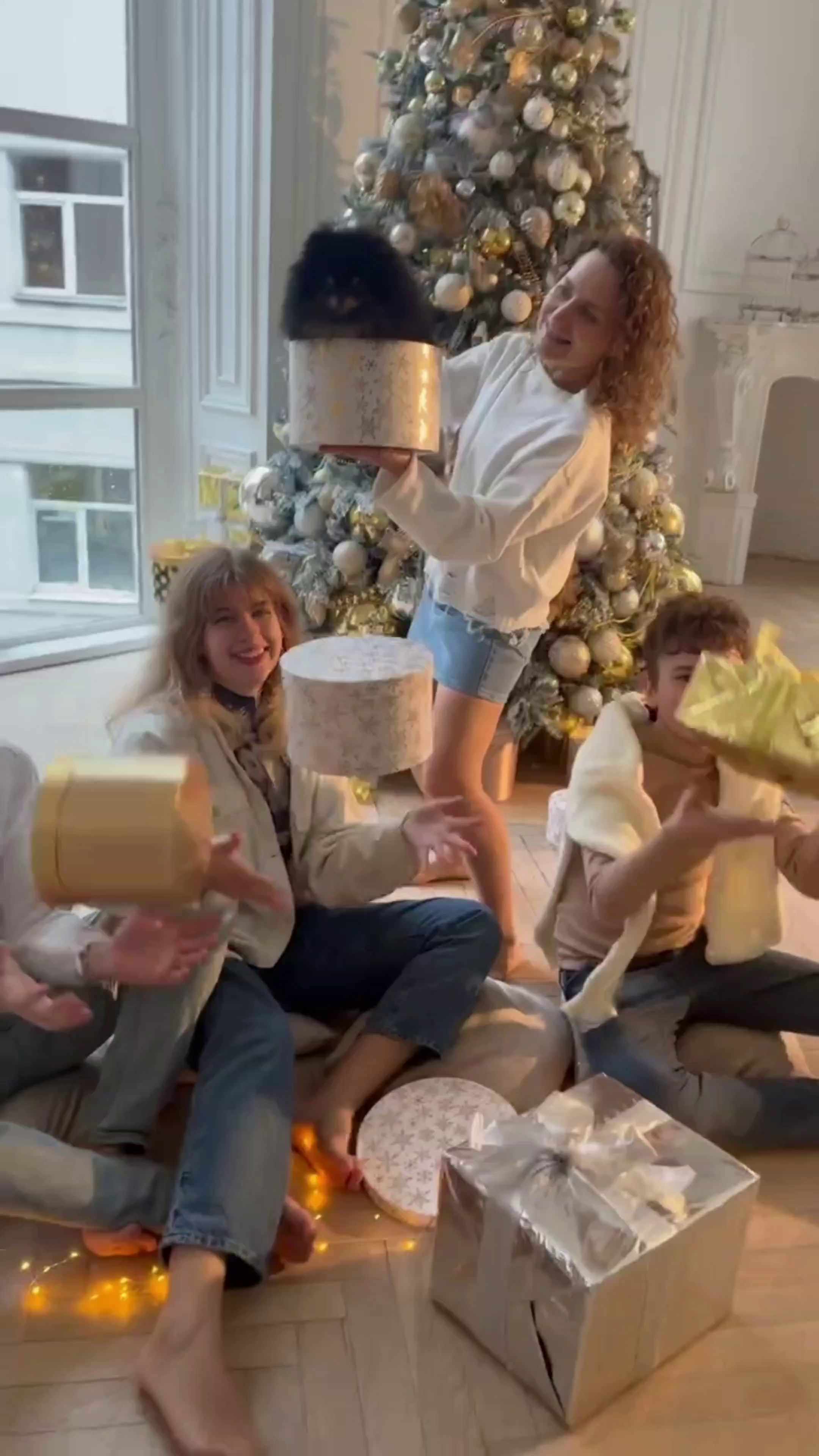 Новогодние съемки. Фотограф Юлия Рязанова Москва семейный и детский