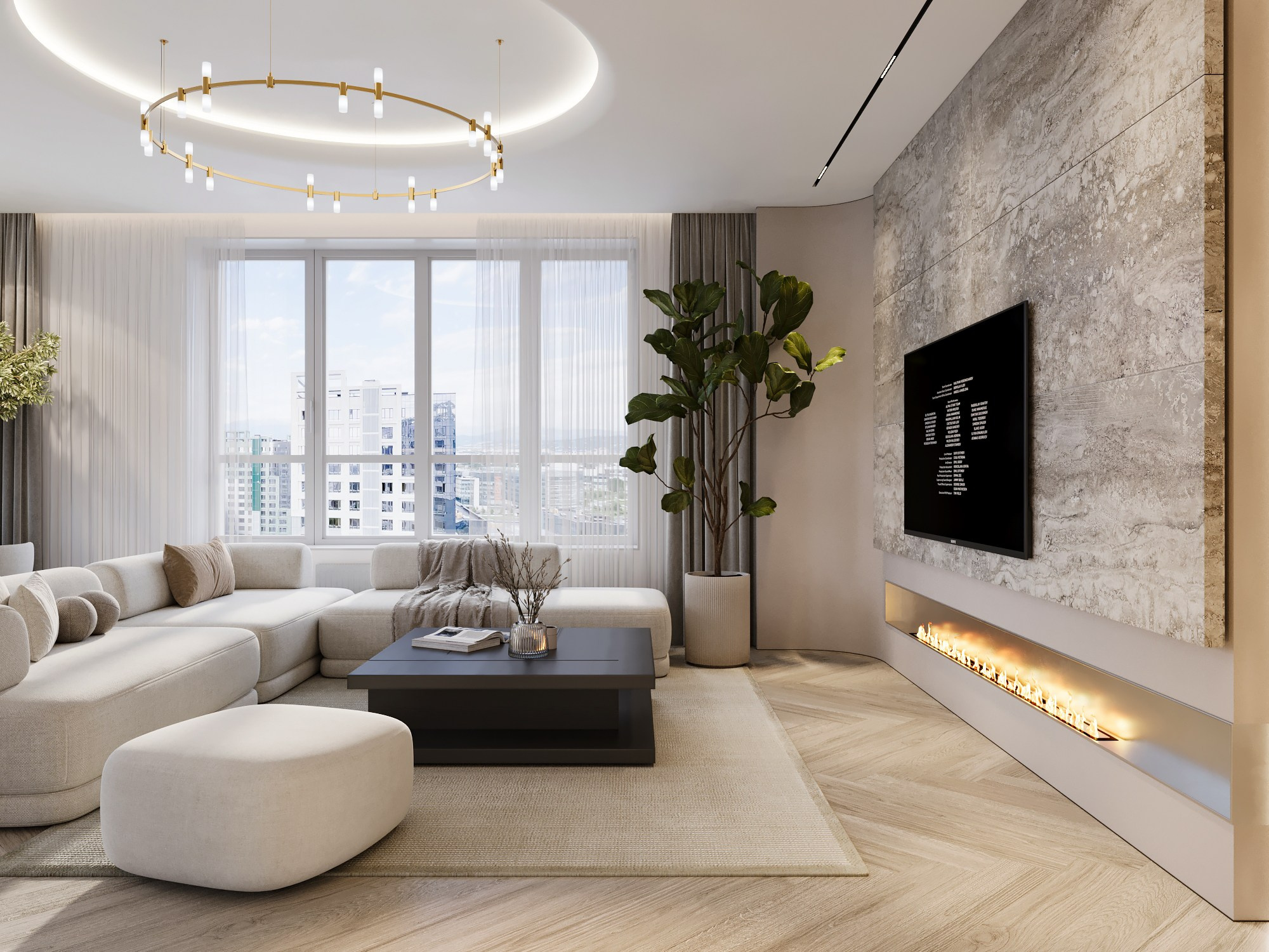 ЖК «Аль-Фараби 27», 120 м². Room Design Studio