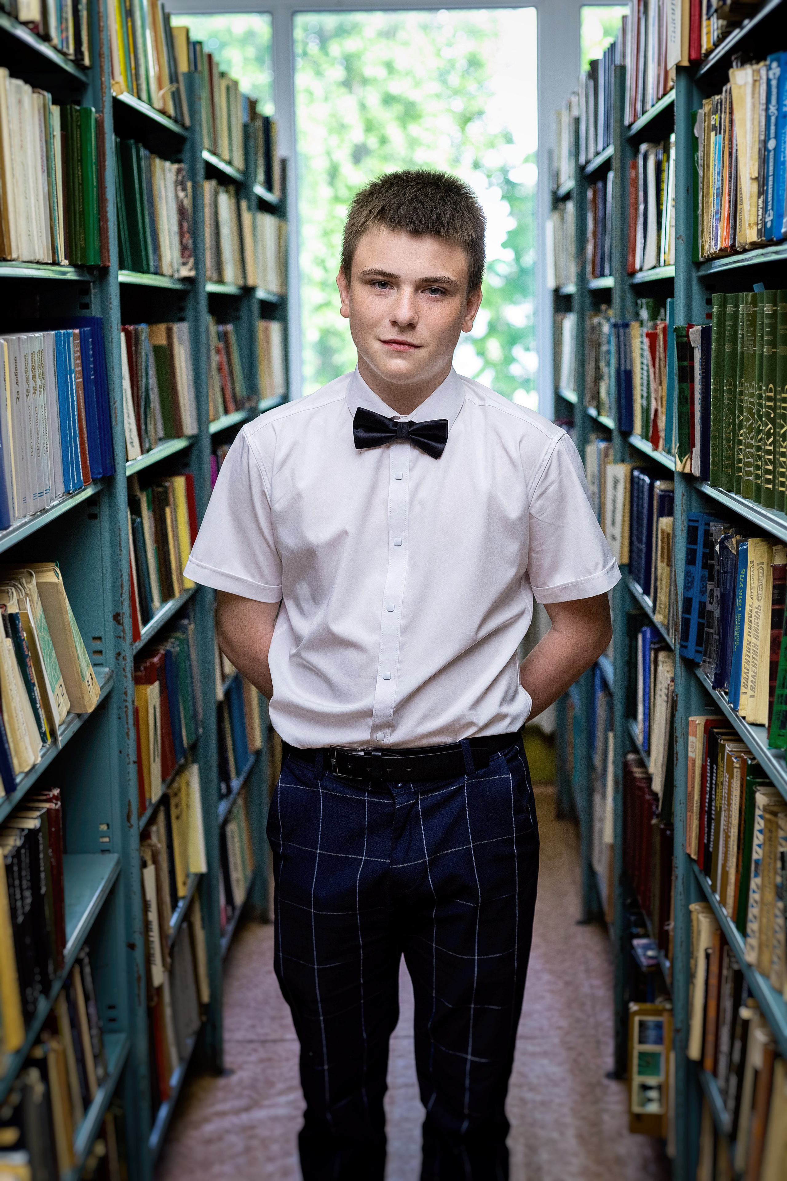 Съемка в библиотеке. Выпускные альбомы Воронеж от Веры Соколовой