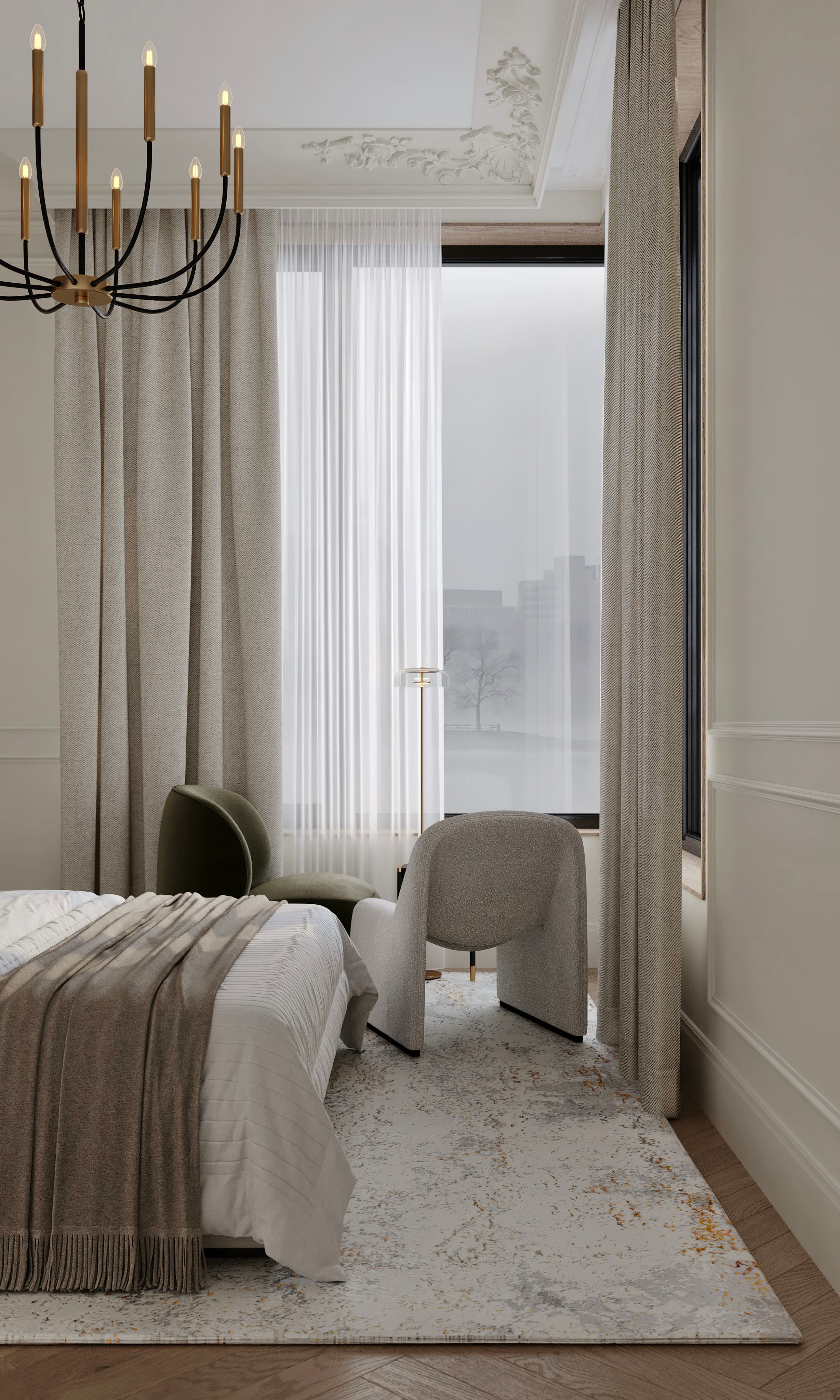 Нагатино Айленд 85 м². 3D Визуализация интерьера