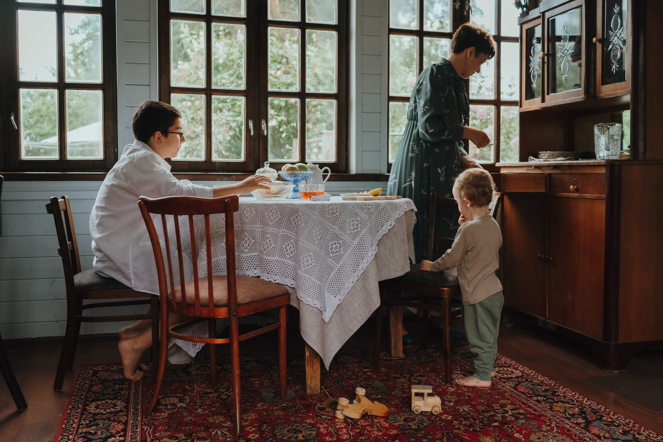 Домашняя фотосессия на даче