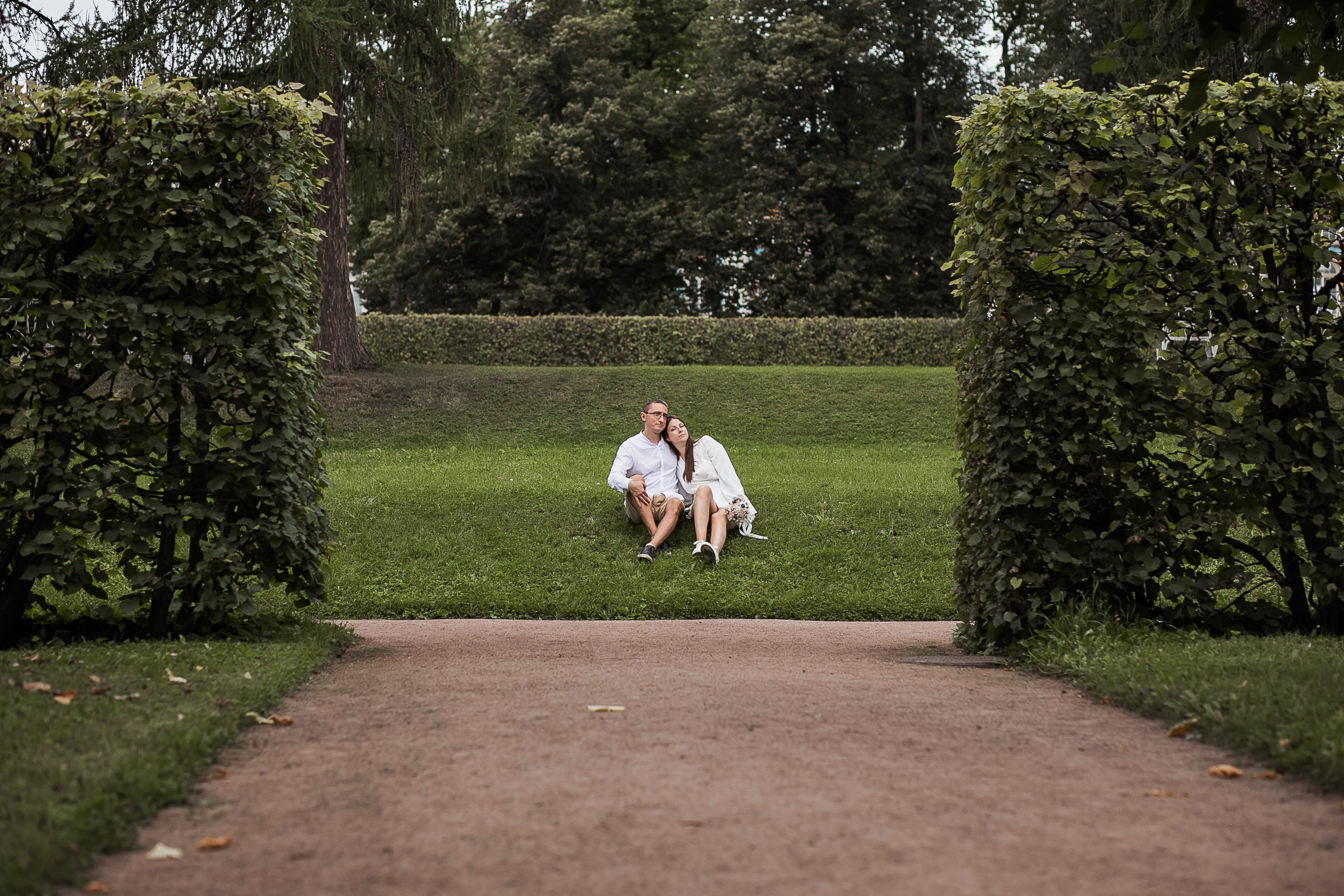 Вероника и Александр. Прогулка в Екатерининском парке. Свадебный и семейный фотограф в Колпино и СПб Юлия Папанова