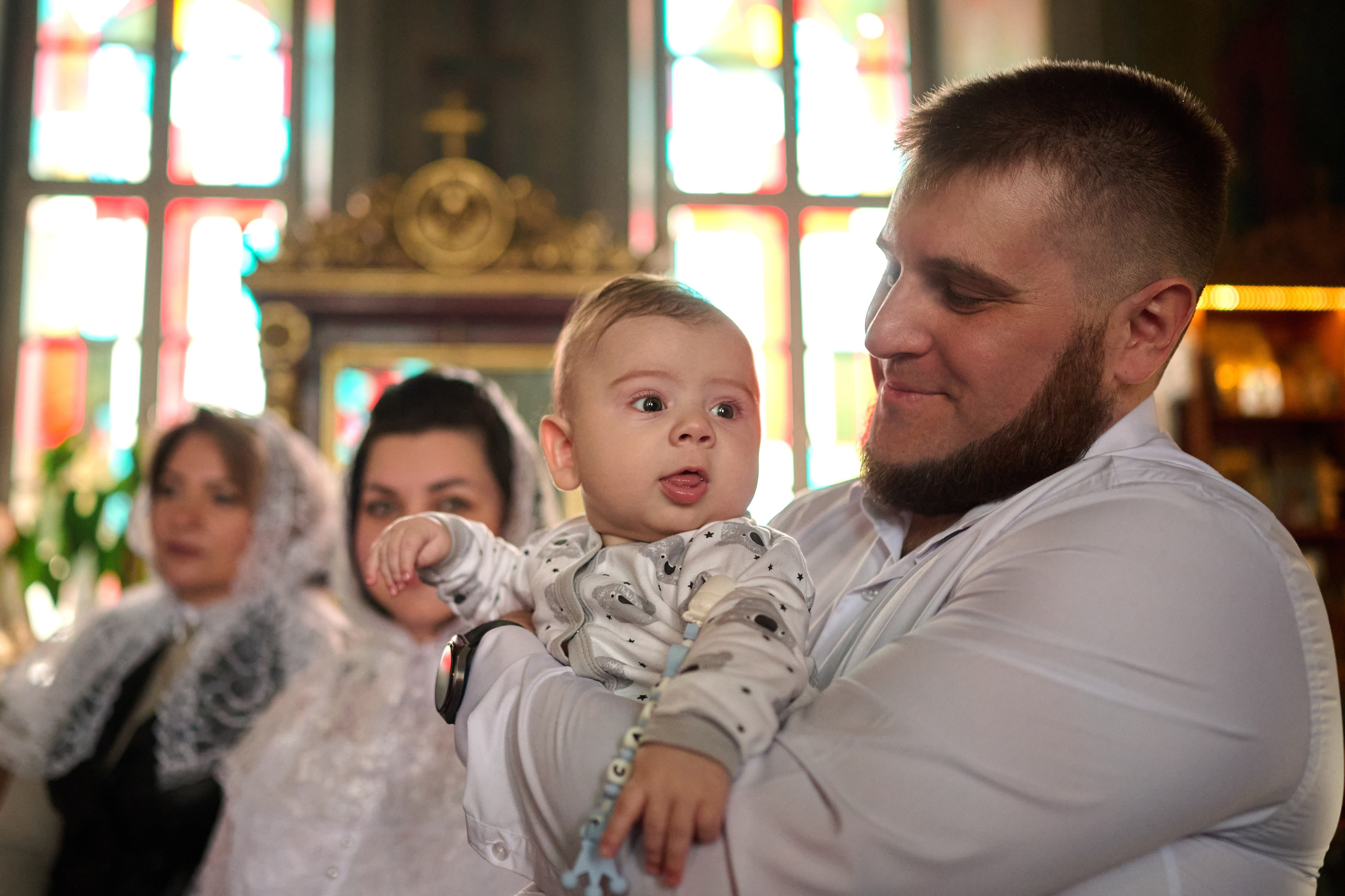 Фотосъемка крещения Саши. Профессиональный фотограф Старый Оскол, Губкин — свадьба, венчание, крещение, юбилей и день рождения
