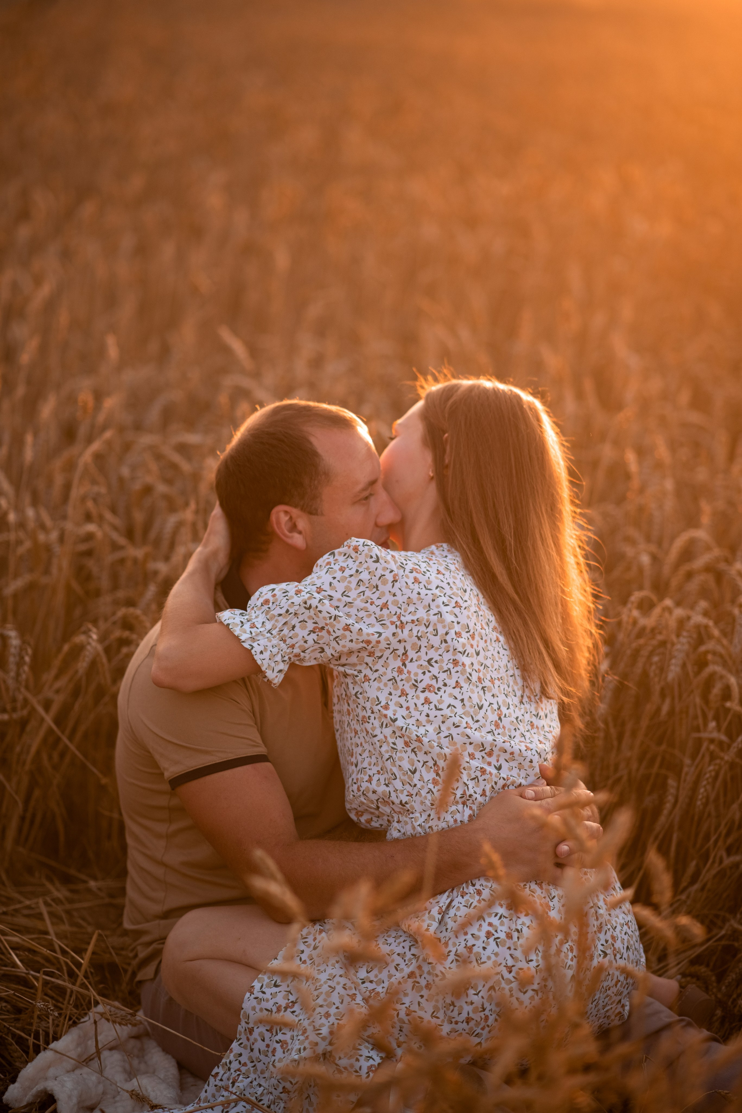 Семейная фотосессия в пшеничном поле. Семейный и детский фотограф в Туле Светлана Воронкова