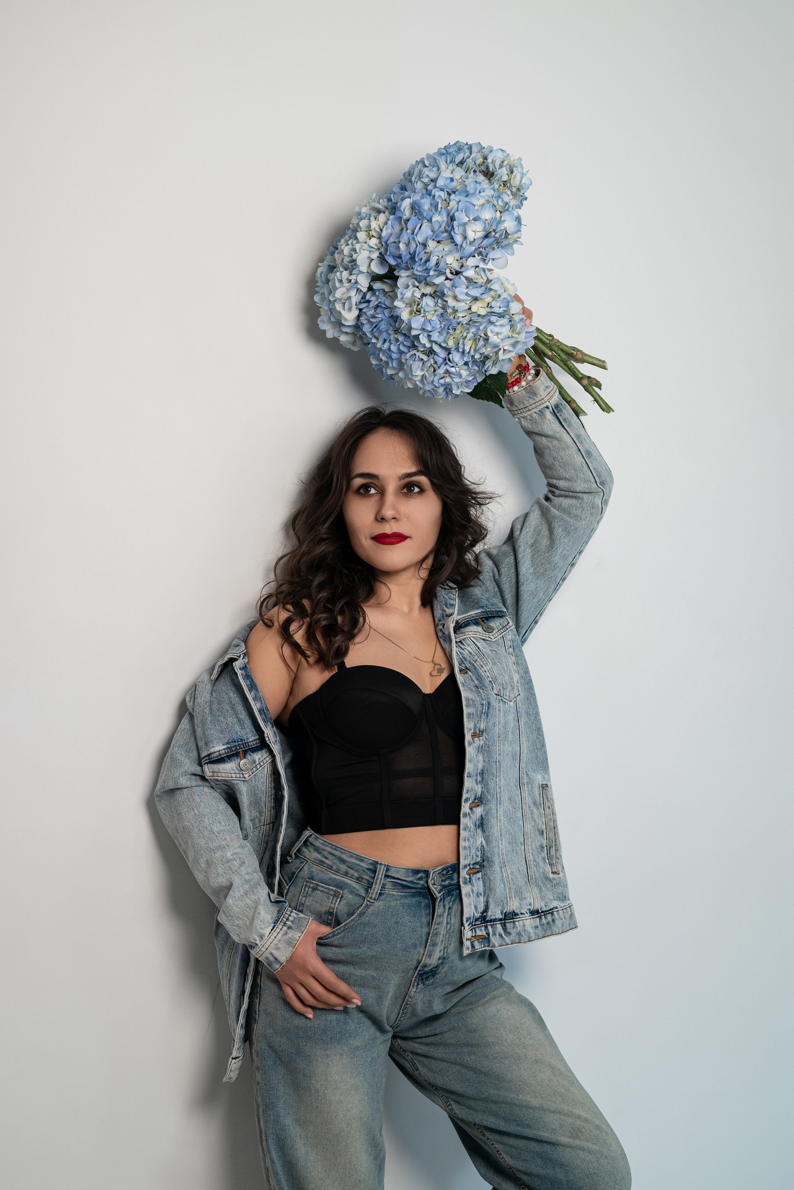 Фотопроект с голубыми гортензиями. Фотограф в городе Салават