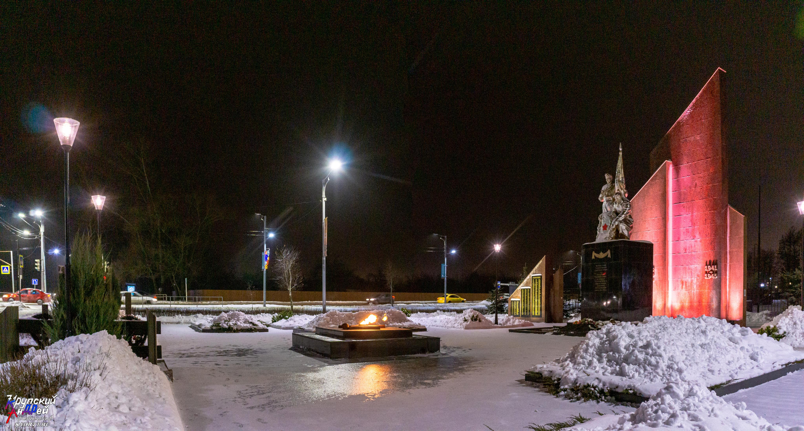 Монумент воинам ВОВ в п. Первомайский. Первый вечный огонь в СССР. Фотограф в Туле Крупский АнДРей. Фотостудия «КАДР71» в Туле