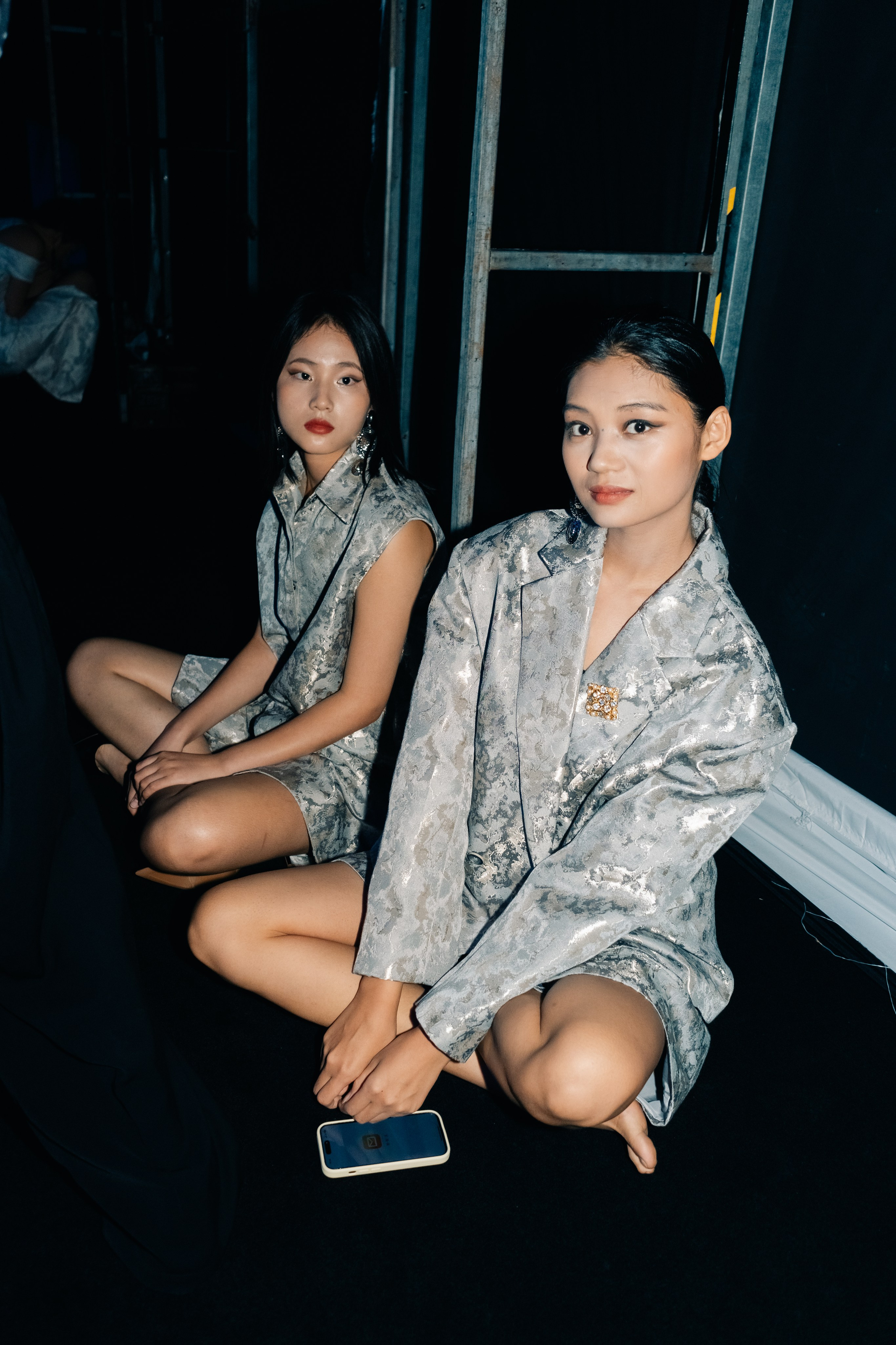 Backstage at Beijing Fashion