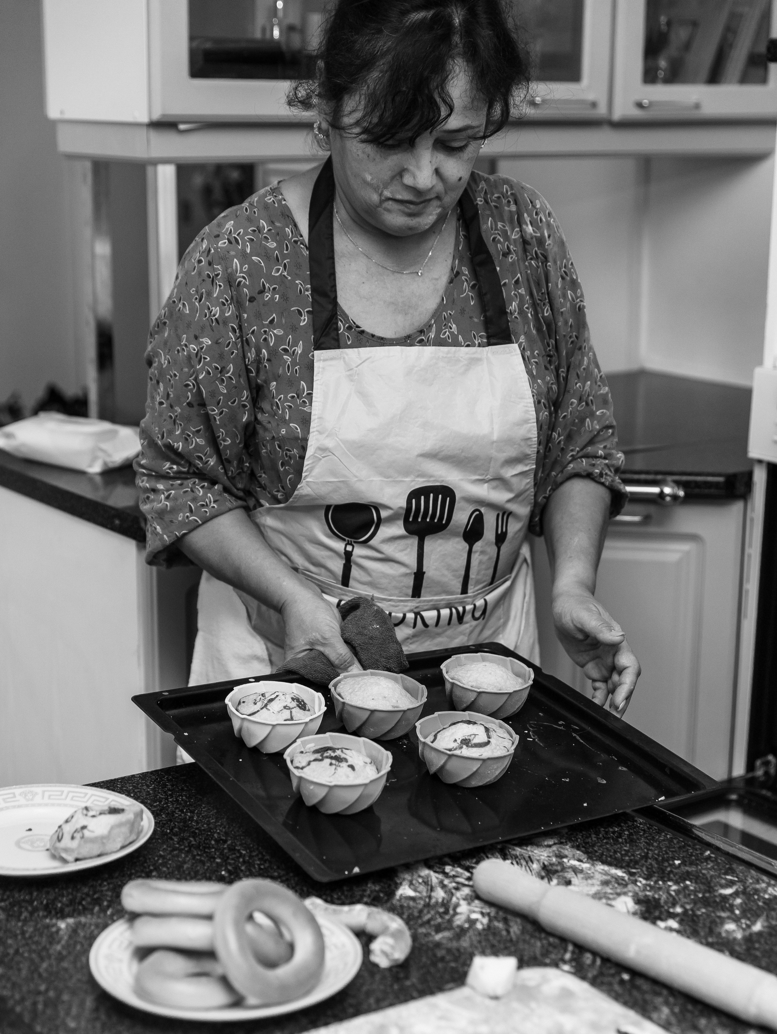 Бабушка и внуки пекут. Фотограф текстиля в Москве Ольга Иванова