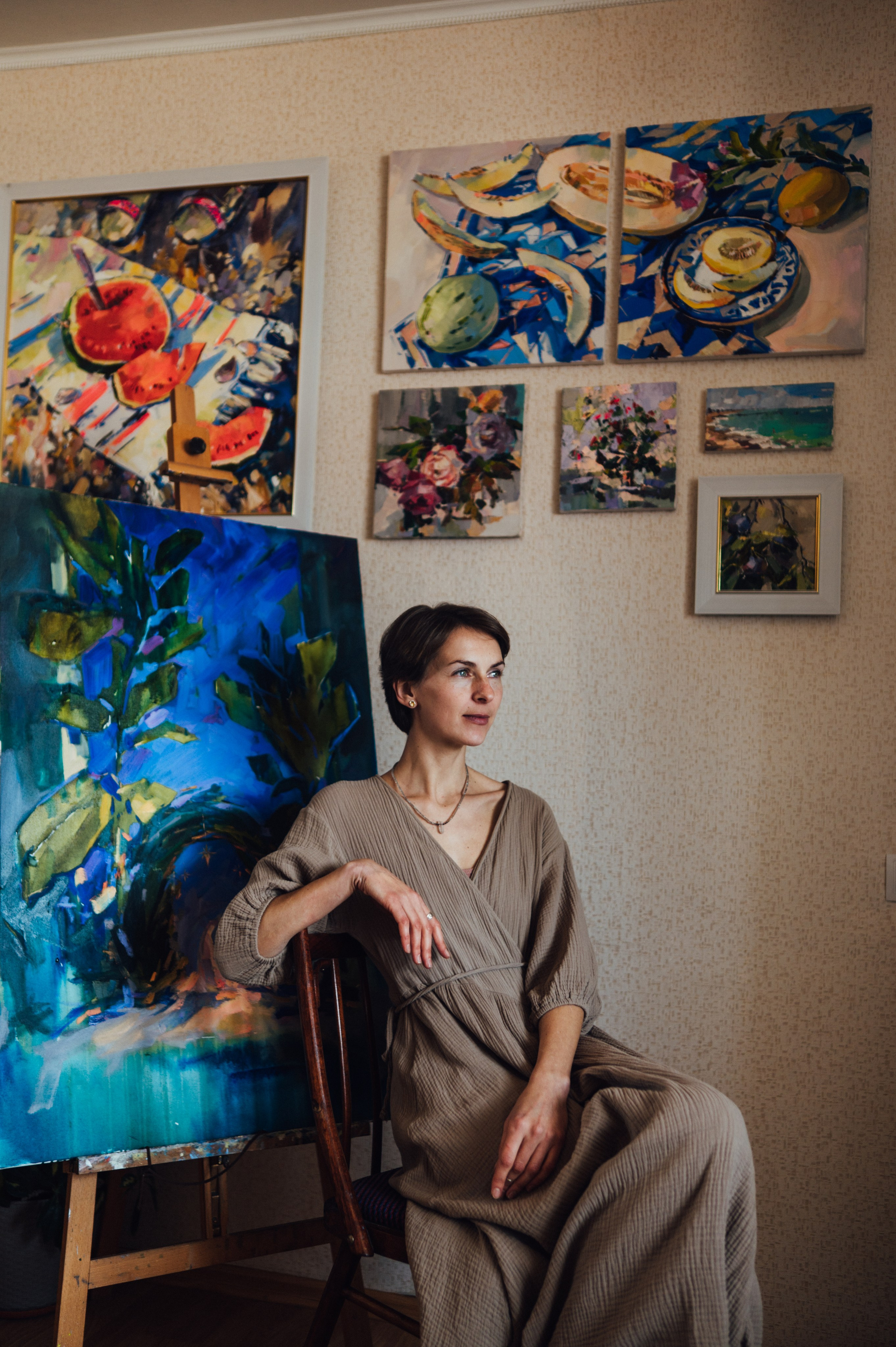 Анастасия. Фотосессия для художницы. Мария Кобзева, фотограф в Ялте, Крым