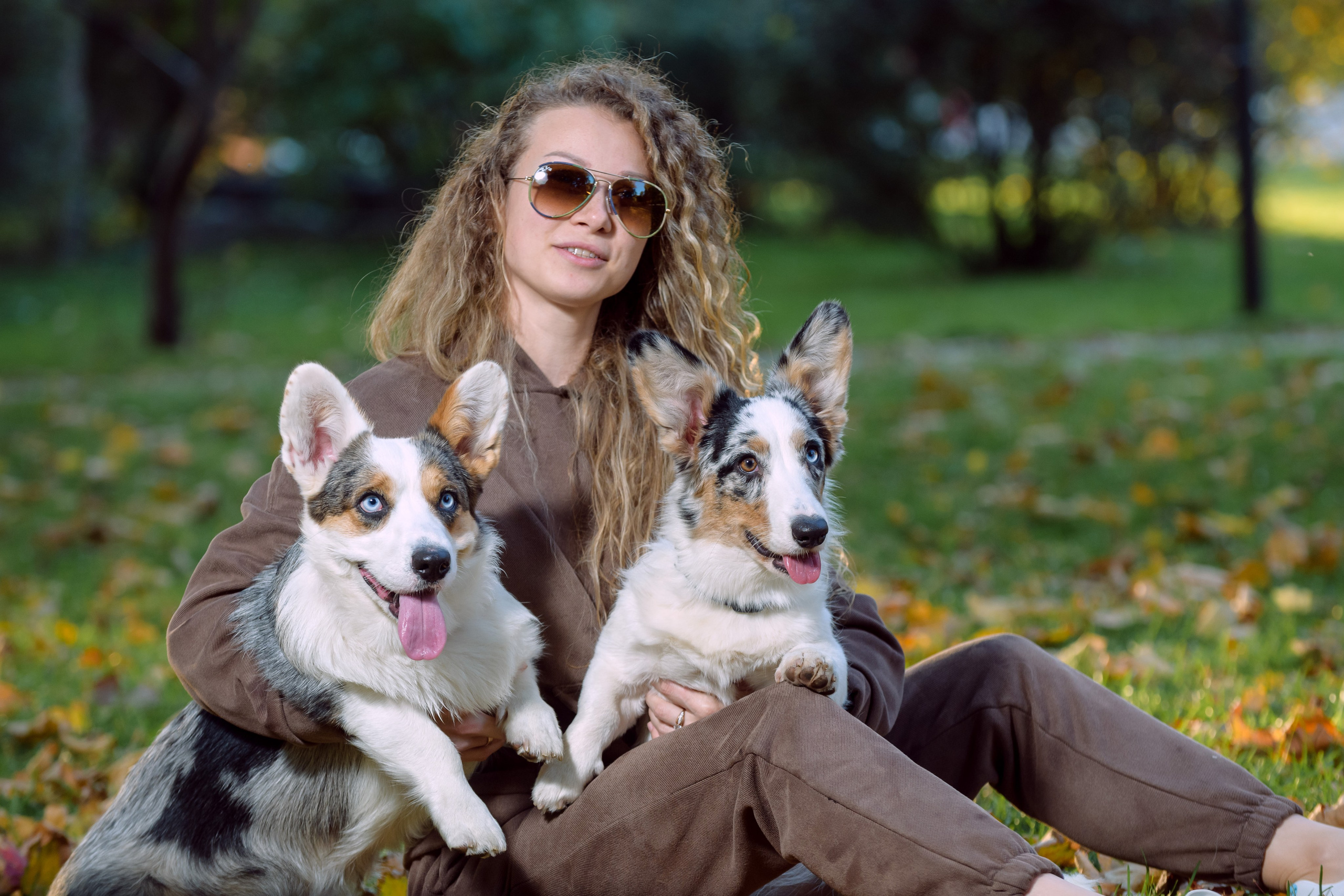 Оля и Ваня с собаками. Фотограф в Ростове-на-Дону Маркер Елена