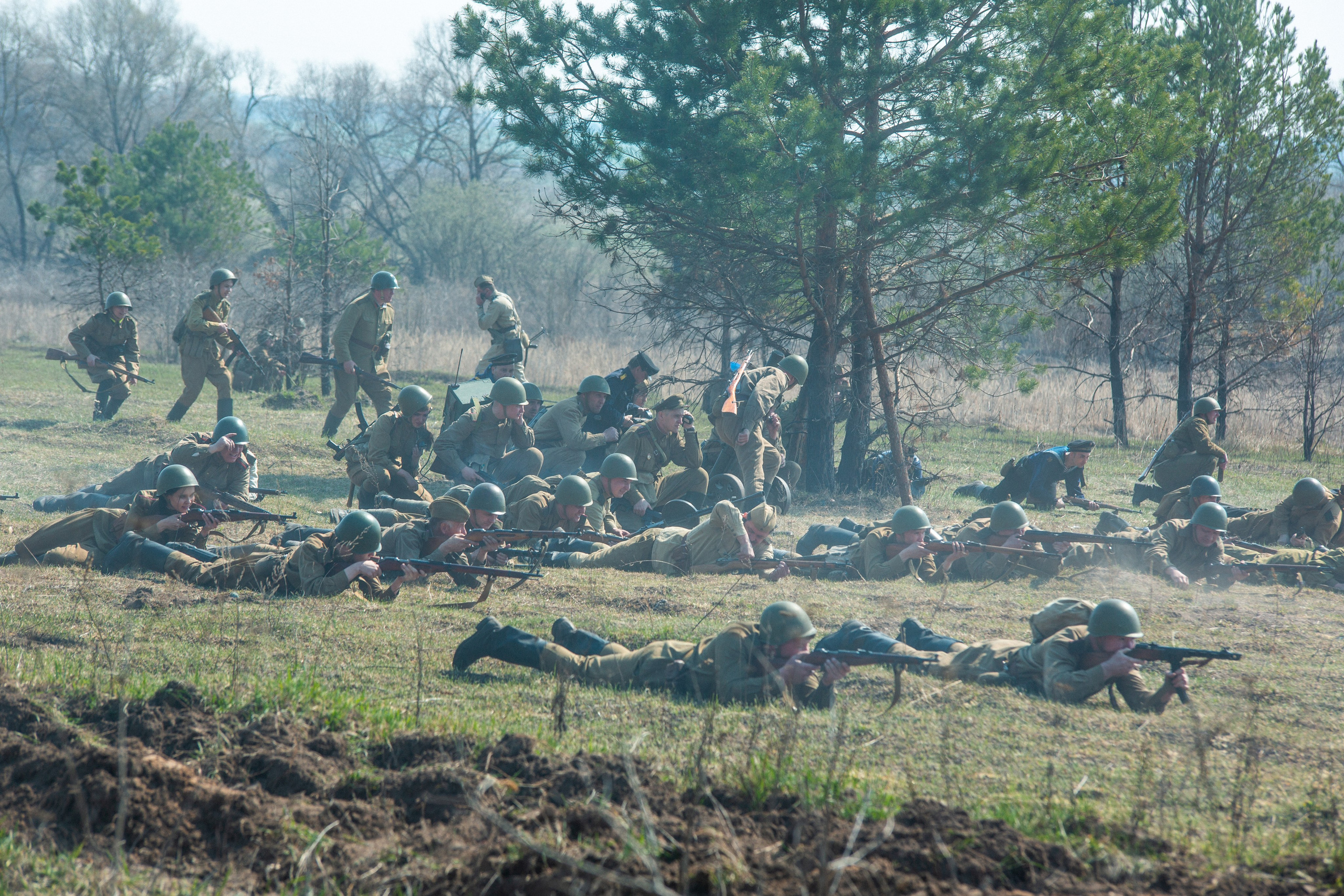 РЕКОНСТРУКЦИЯ БОЯ — ВОВ — БИТВА ЗА ГОРОД. Профессиональный фотограф в Мценске и Орловской области