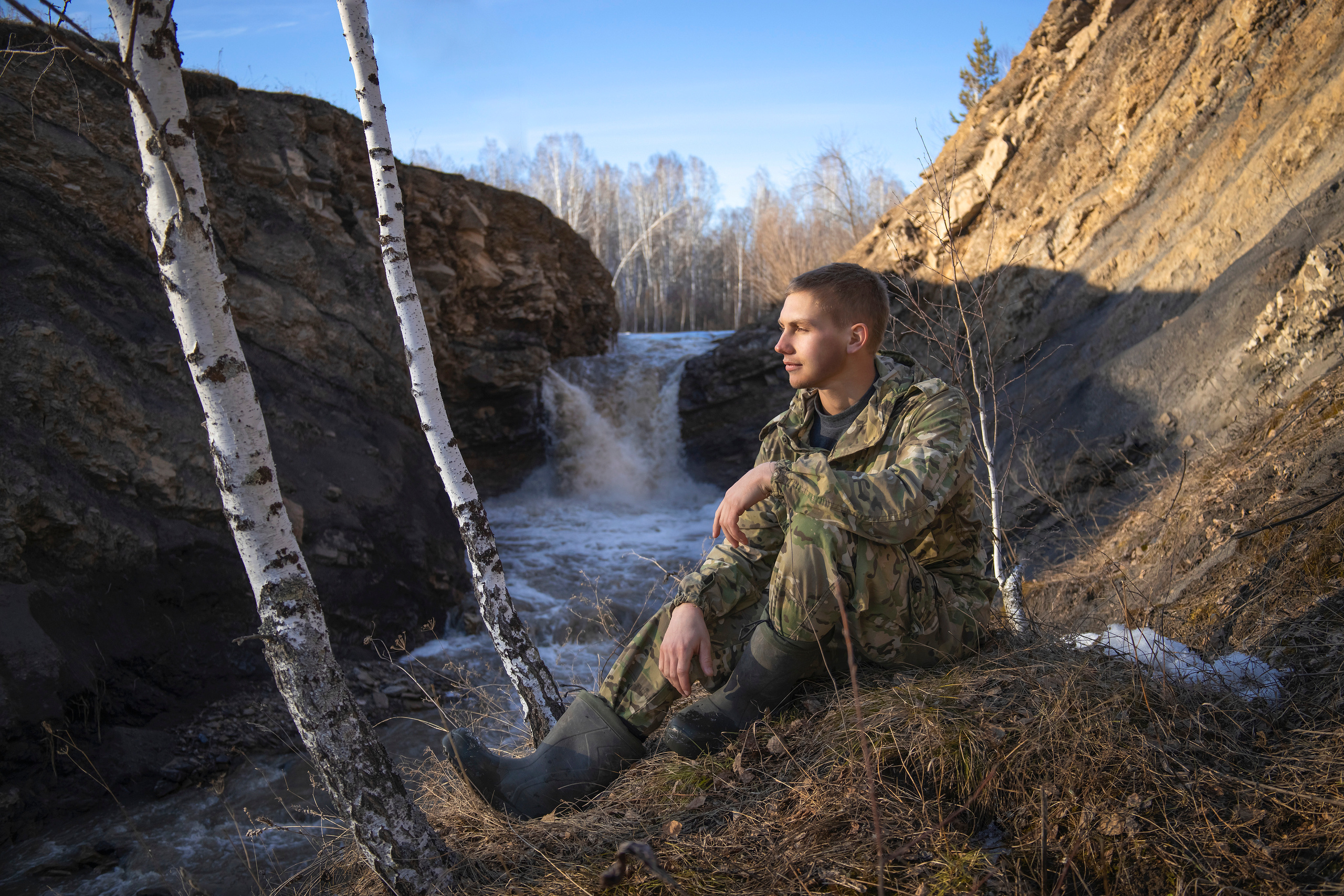 На водопаде