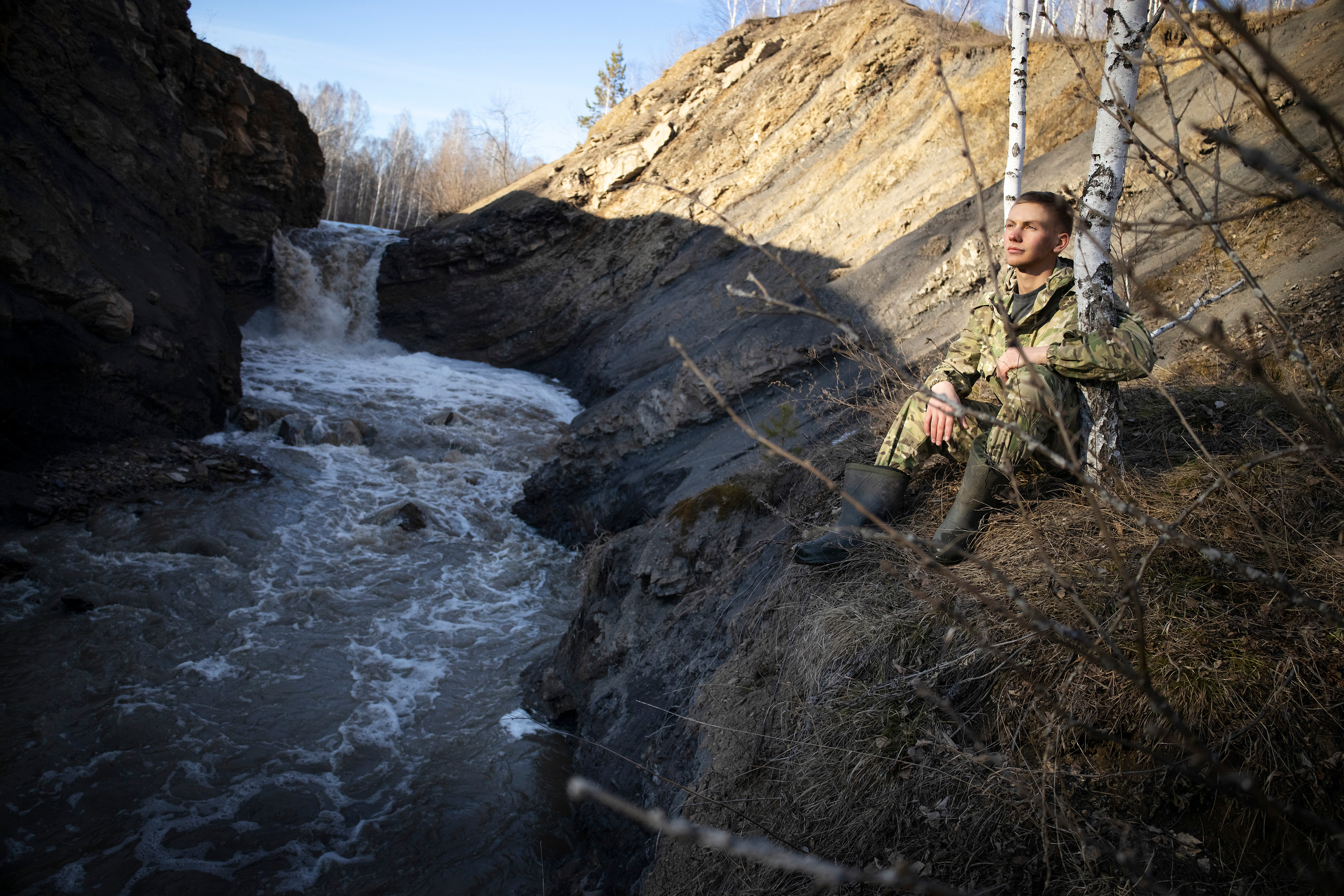 На водопаде