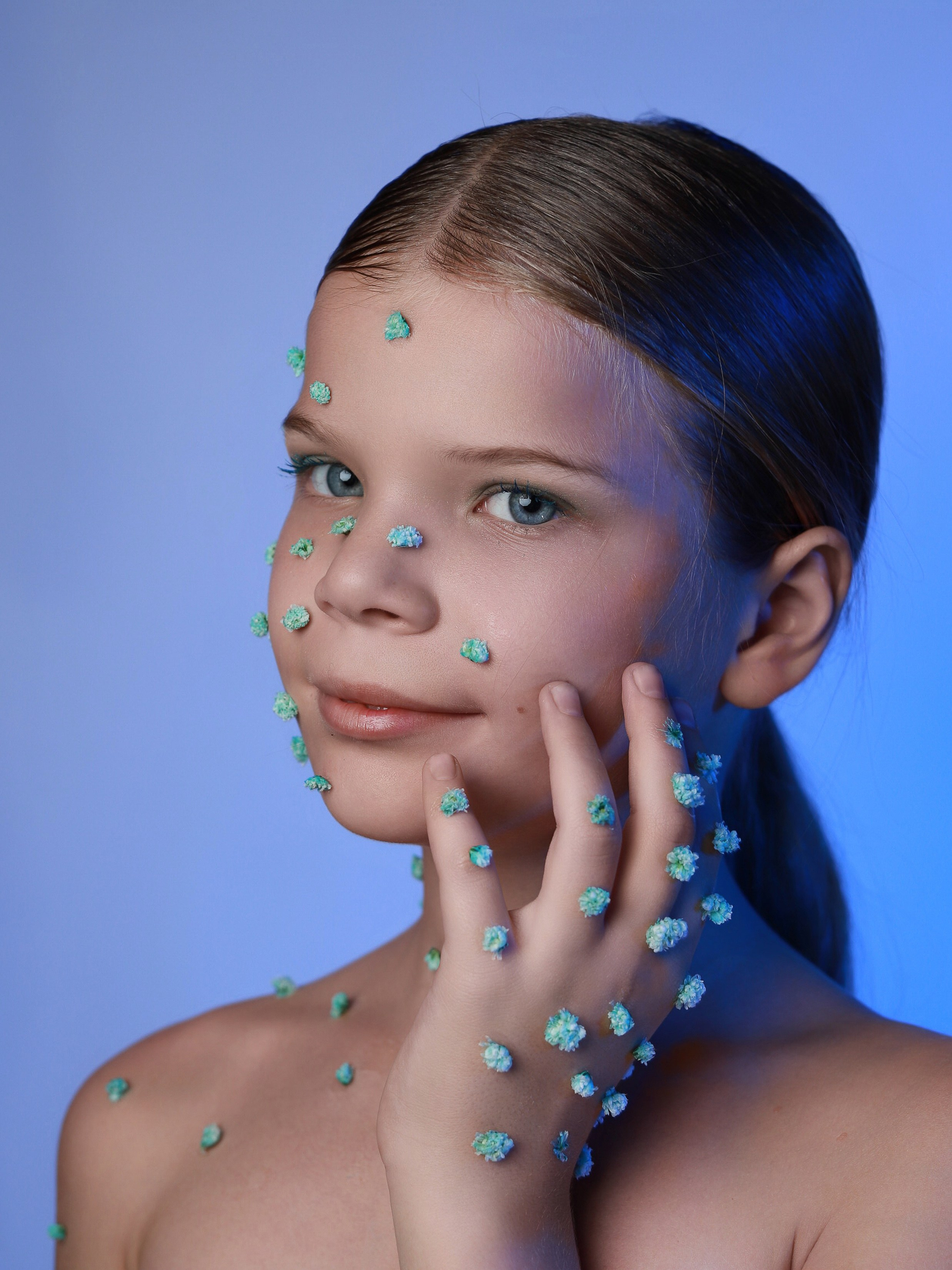 Портреты с цветами. Фотограф Юлия Мальцева