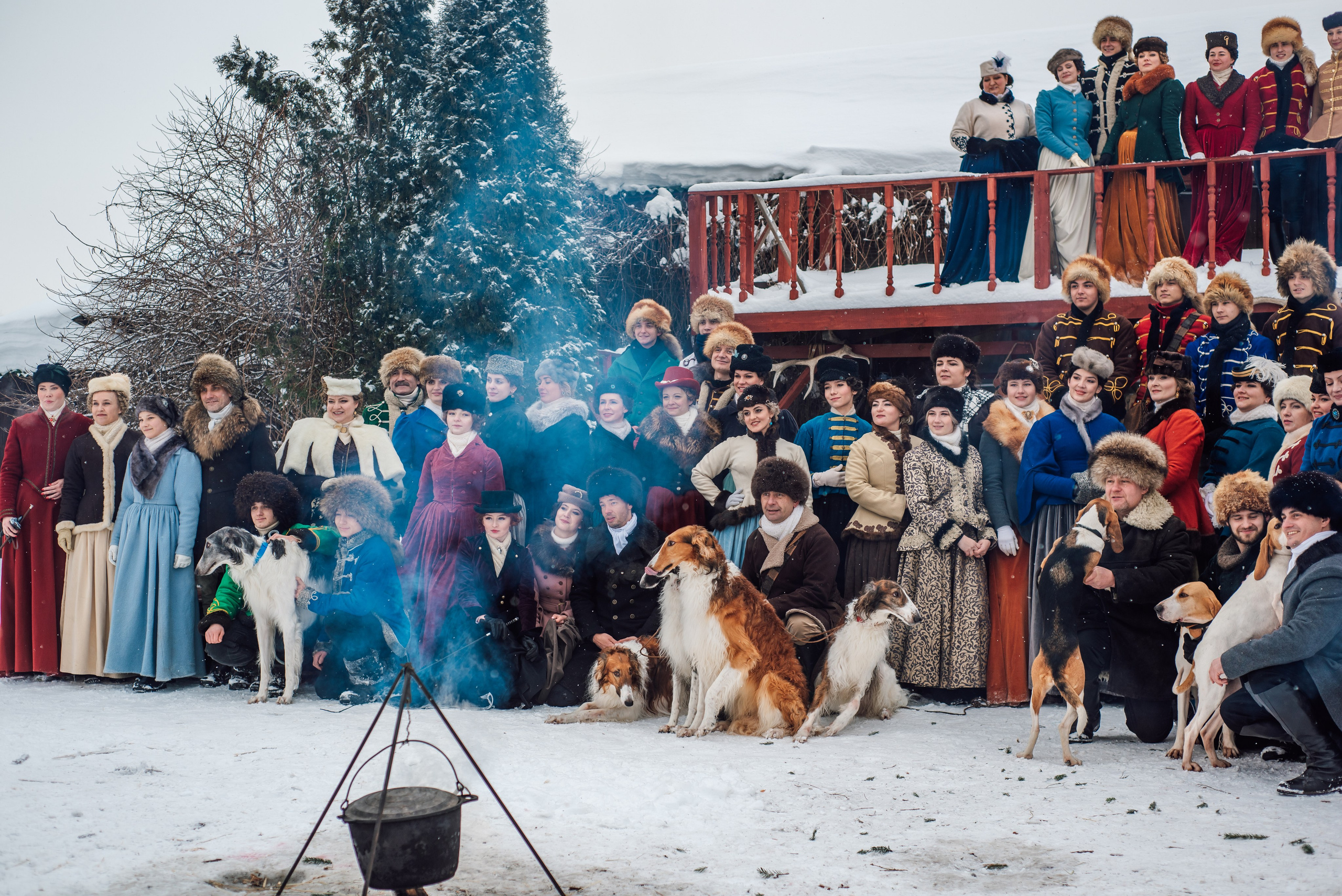 Зимняя парфорсная охота. Фотограф Диана Вальтер