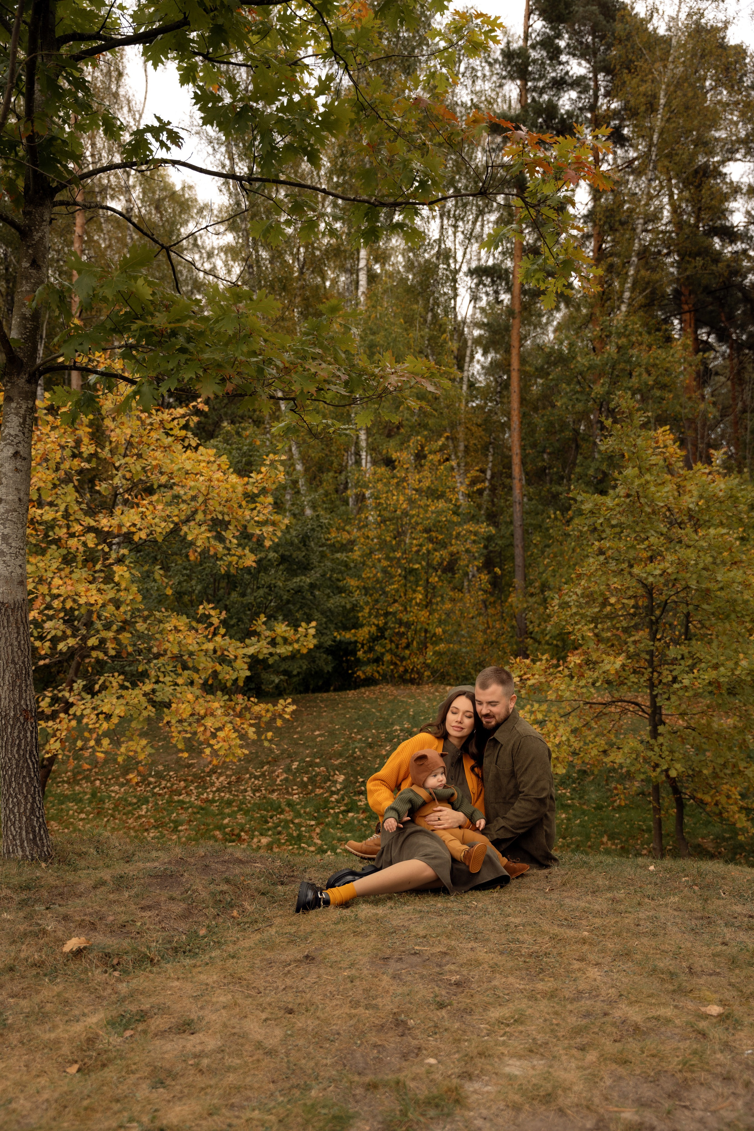 Осень в парке. Семейный фотограф Москва. Фотограф беременности и материнства Москва