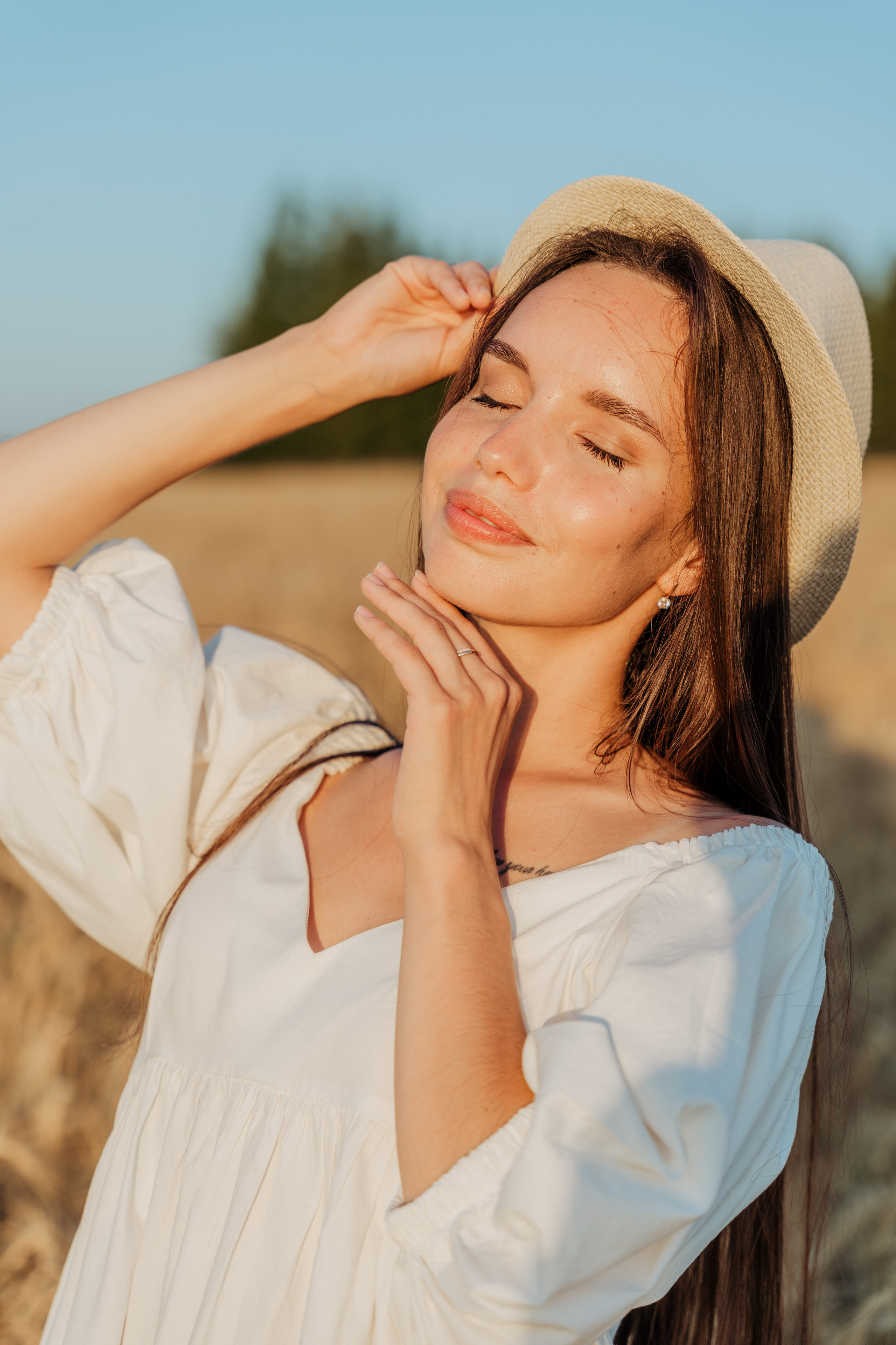 Солнце.Закат.Поле