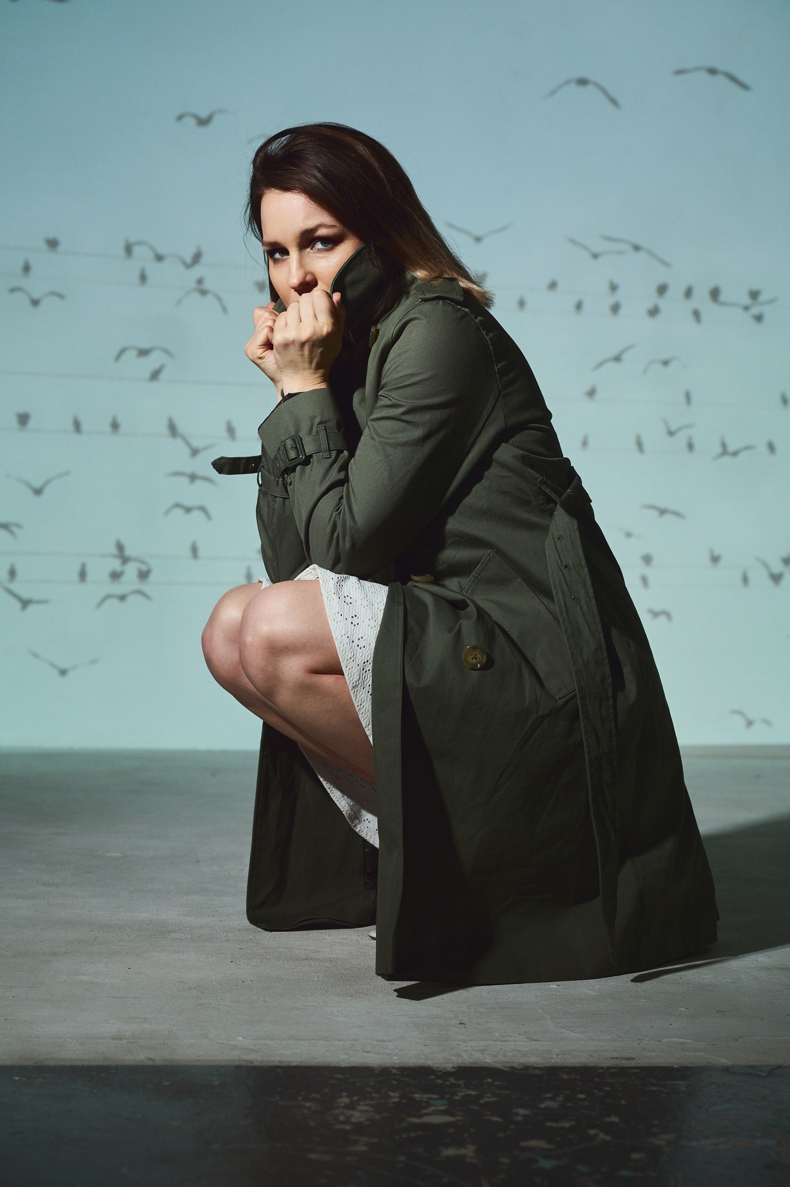 Фотосессия Ксении с проектором