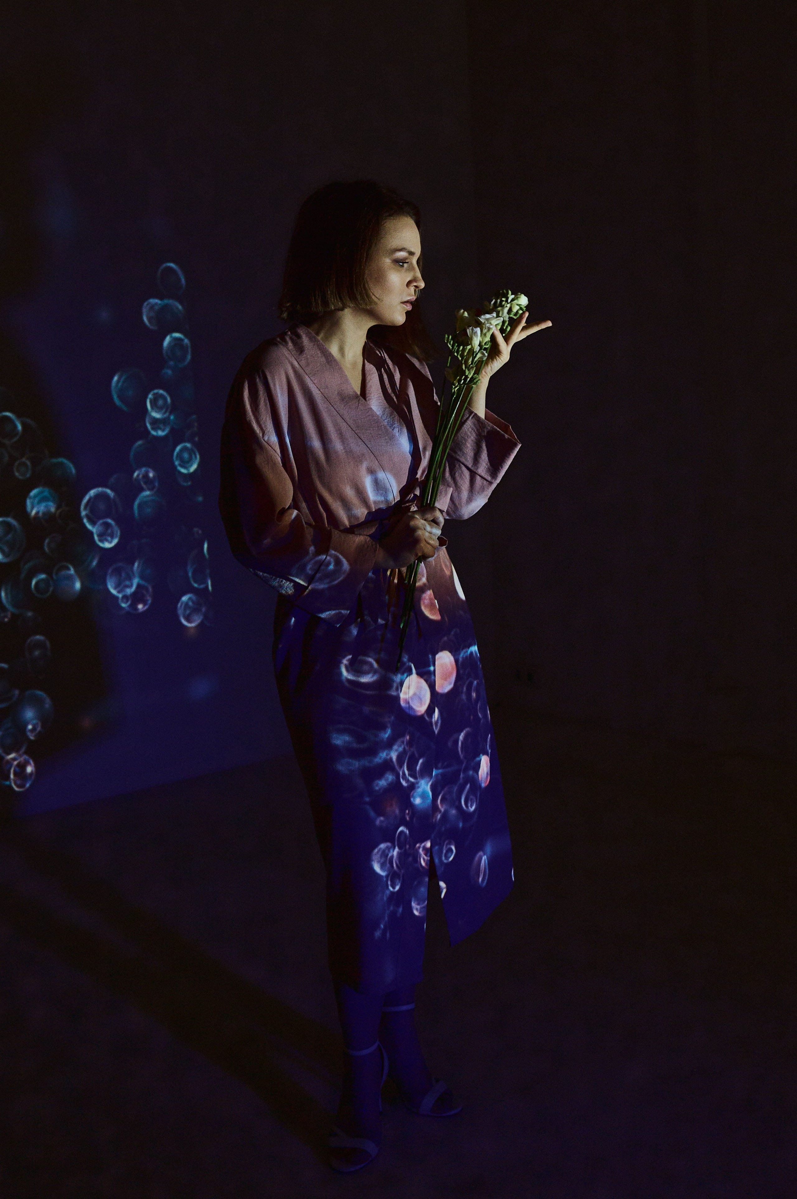 Фотосессия Ксении с проектором