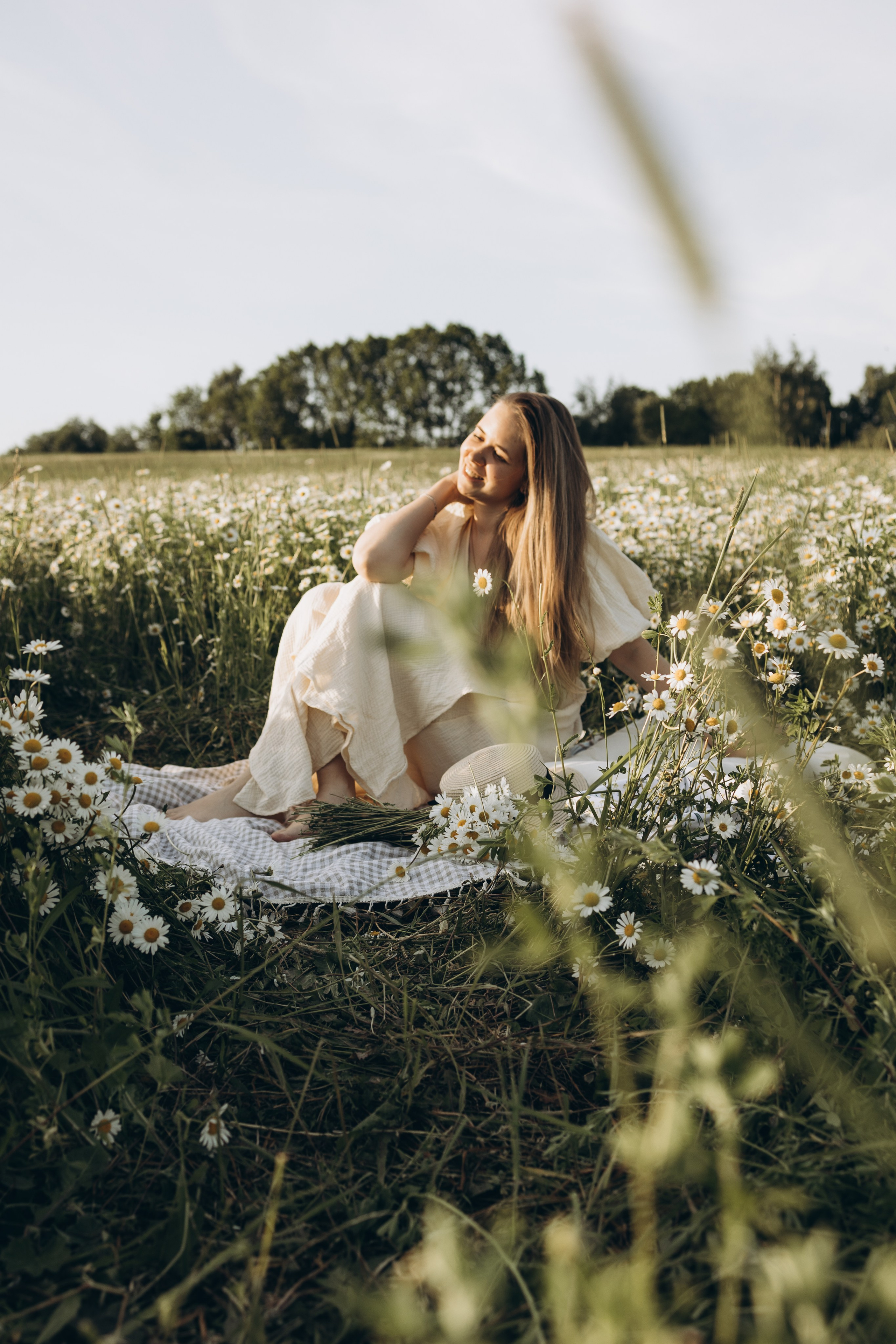 Маша и ромашки. Семейный фотограф в Москве Виктория Ястребинская