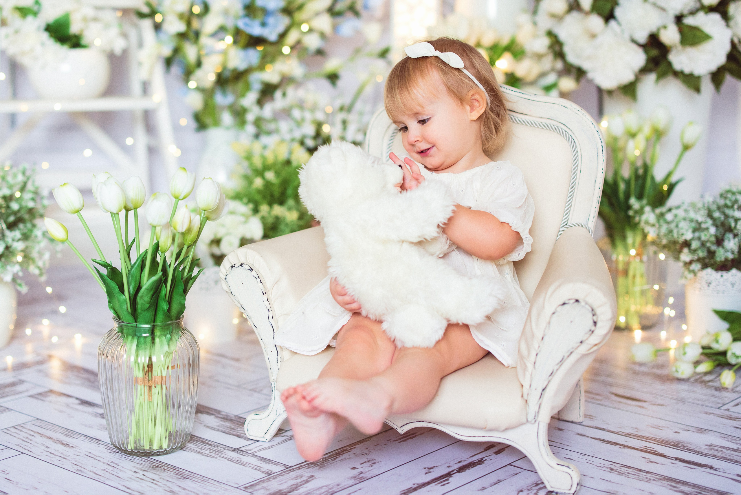 Детская фотосессия к 8 марта в фотостудии г. Краснодара. Семейный и детский фотограф в Краснодаре Анна Трашкова